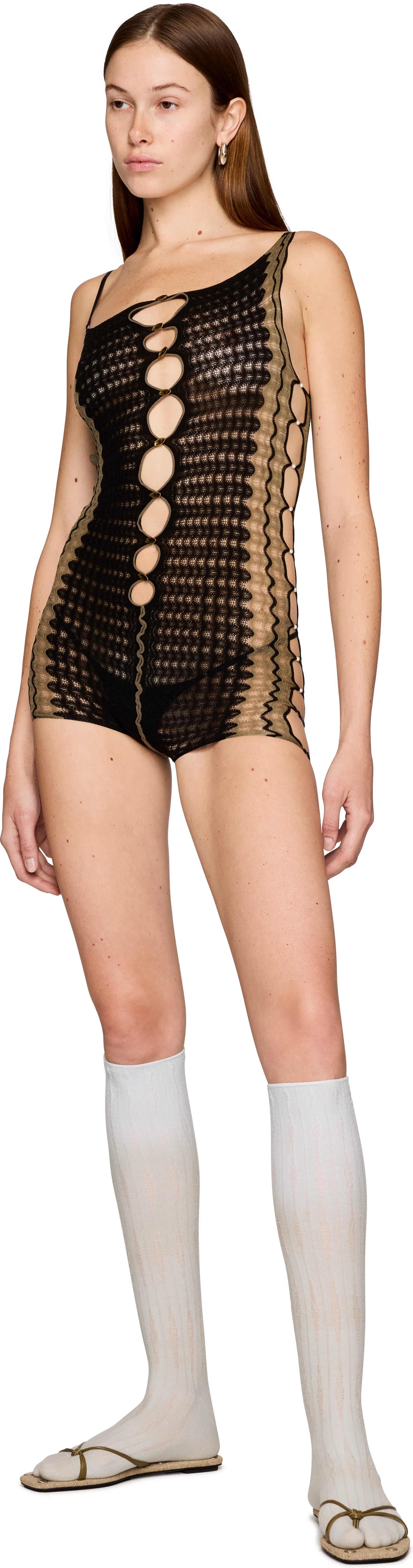 Rui Ripple One-Shoulder Bodysuit