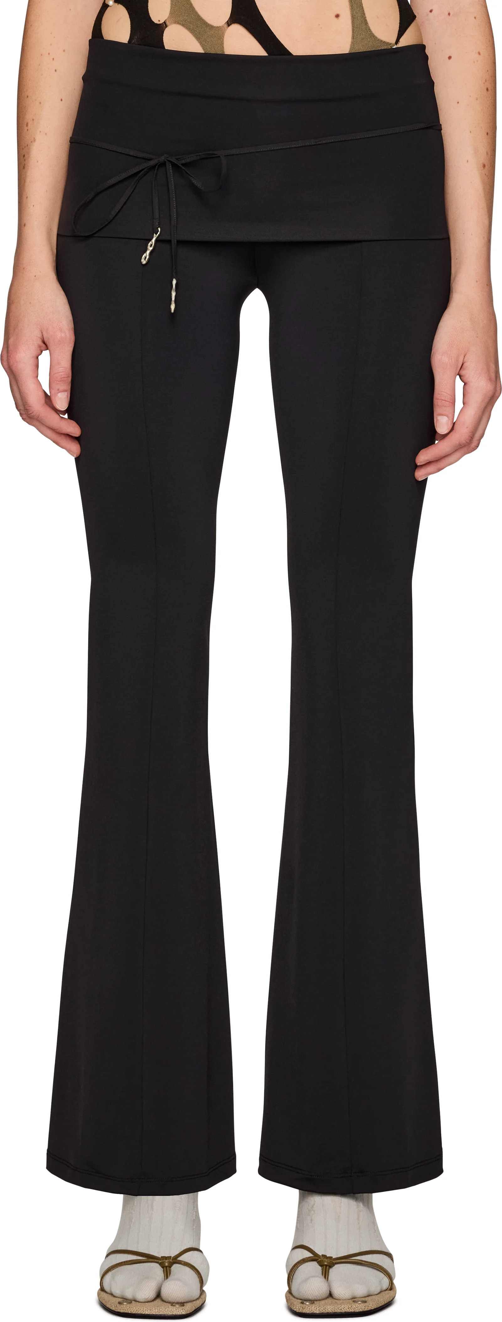 Rui Fold Over Flared Trousers