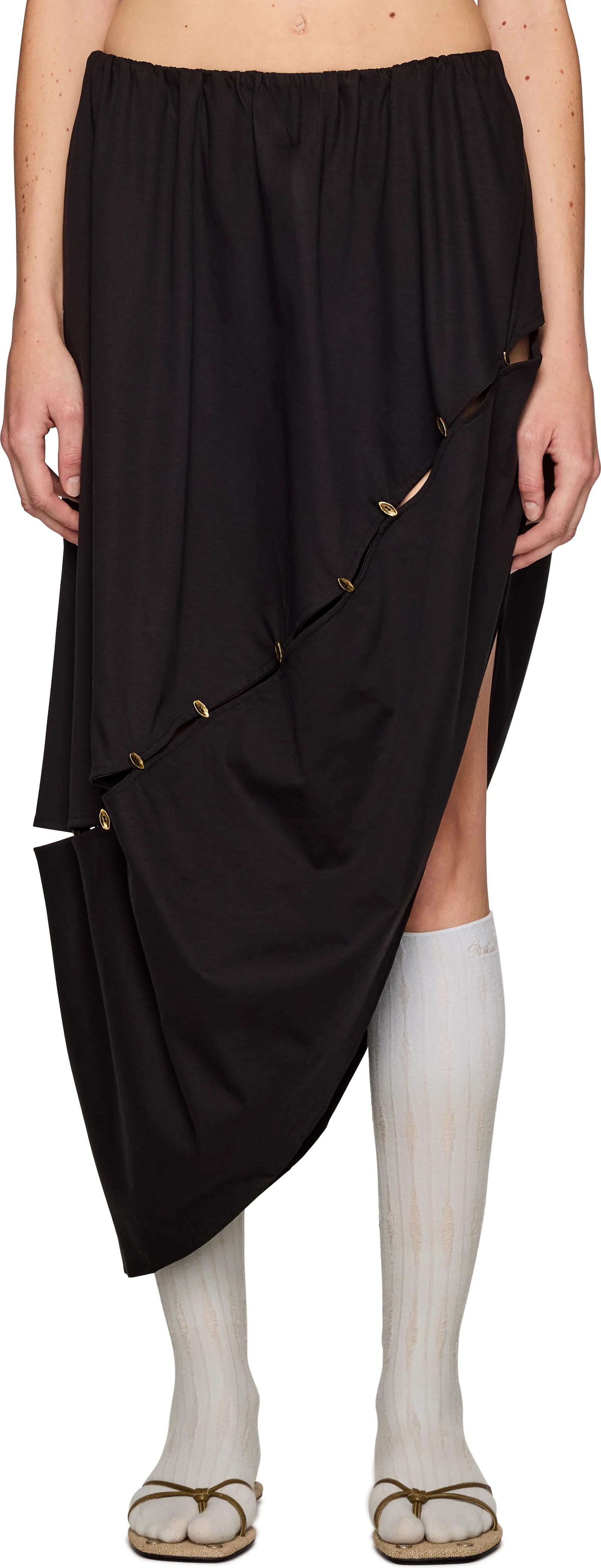 Rui Cutout Zip Maxi Skirt