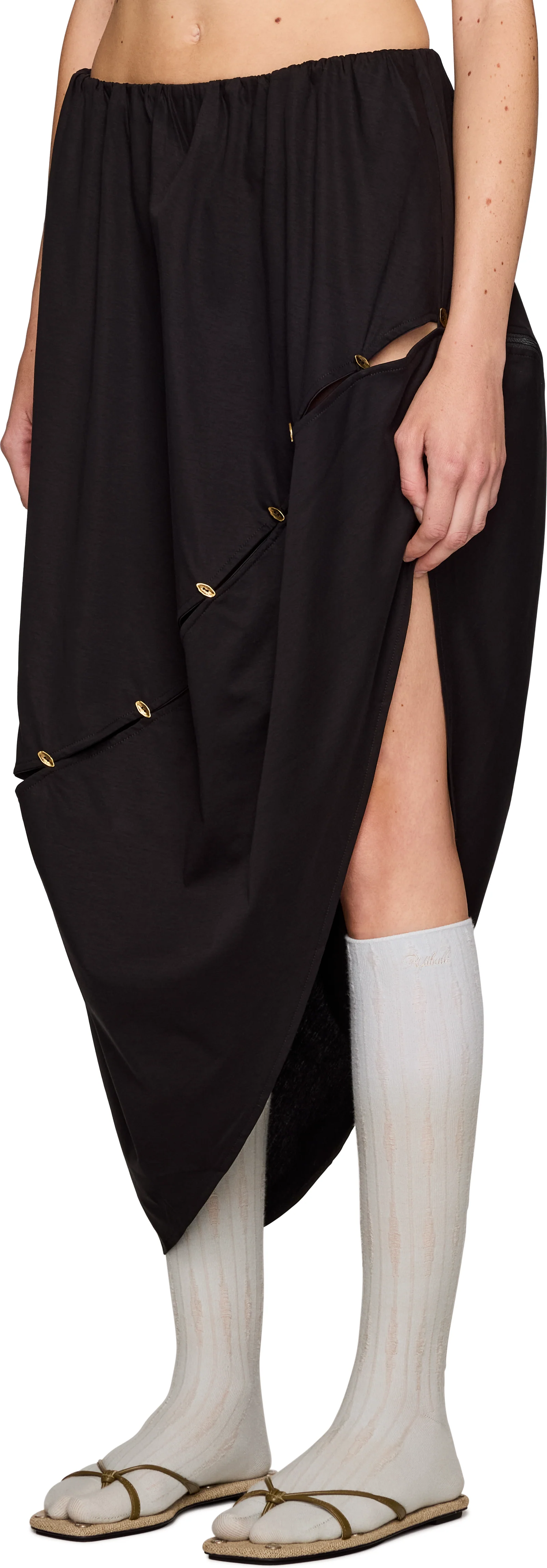 Rui Cutout Zip Maxi Skirt