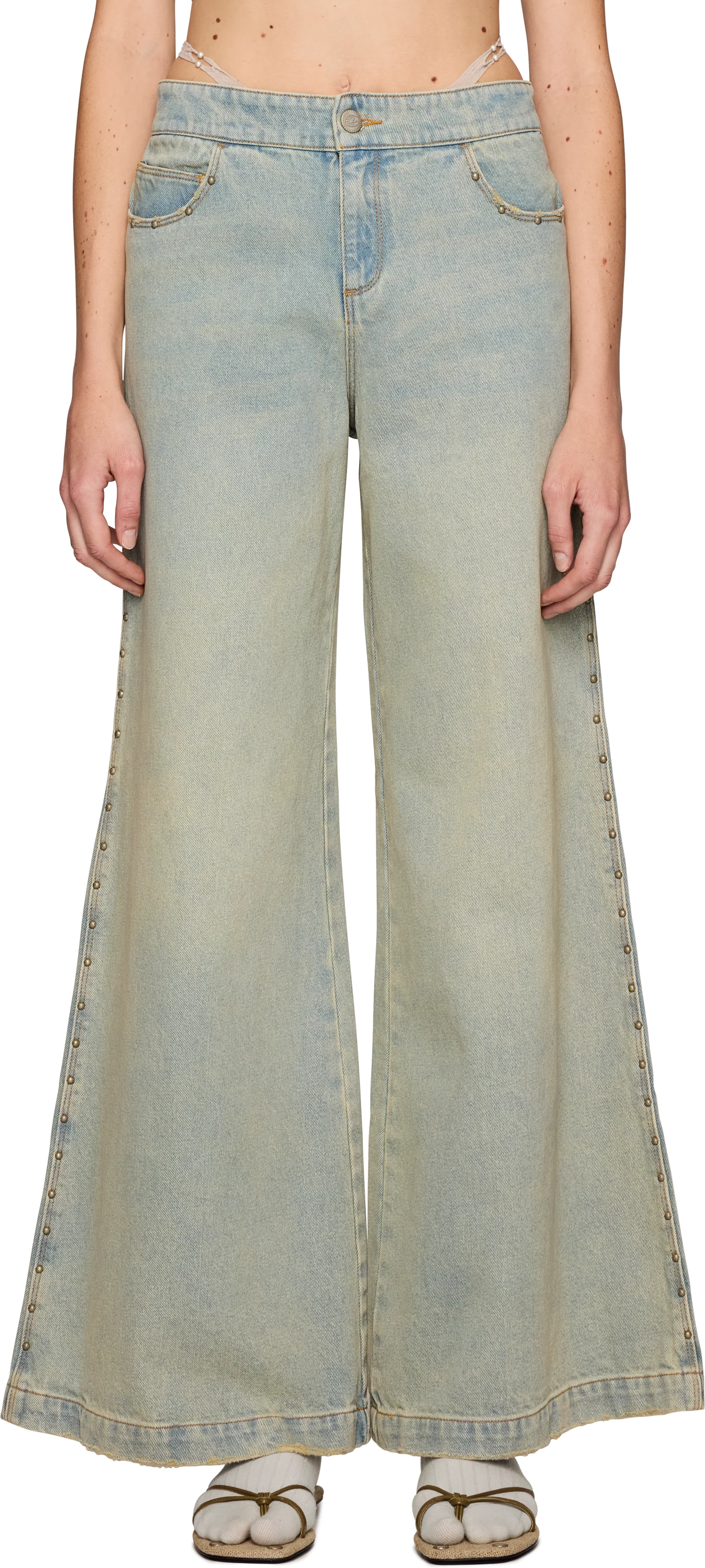 Rui Baggy G-String Rivets Jeans