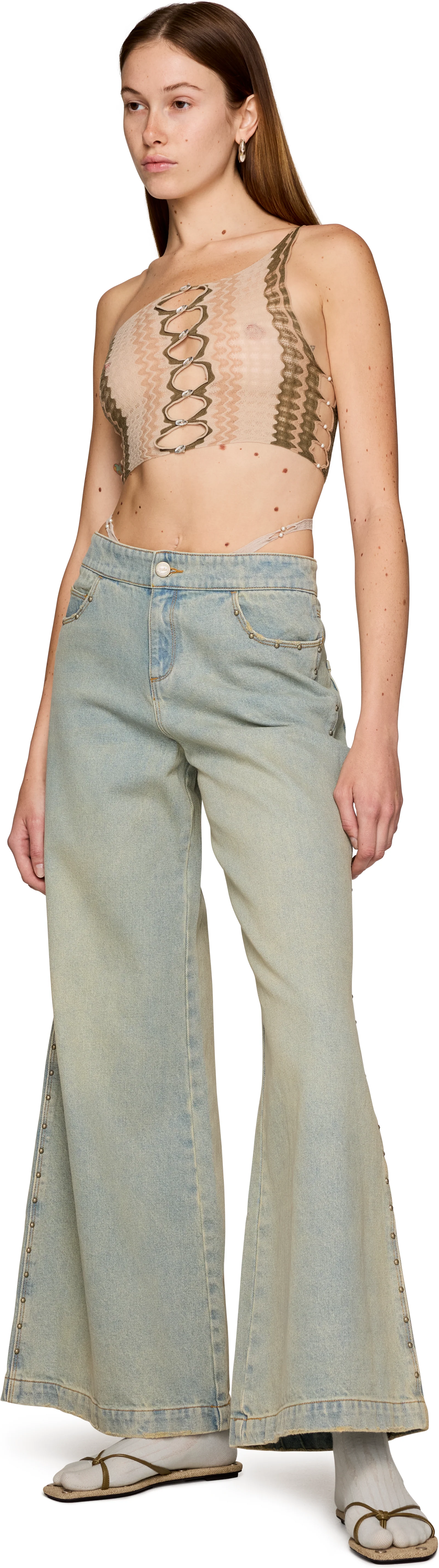 Rui Baggy G-String Rivets Jeans