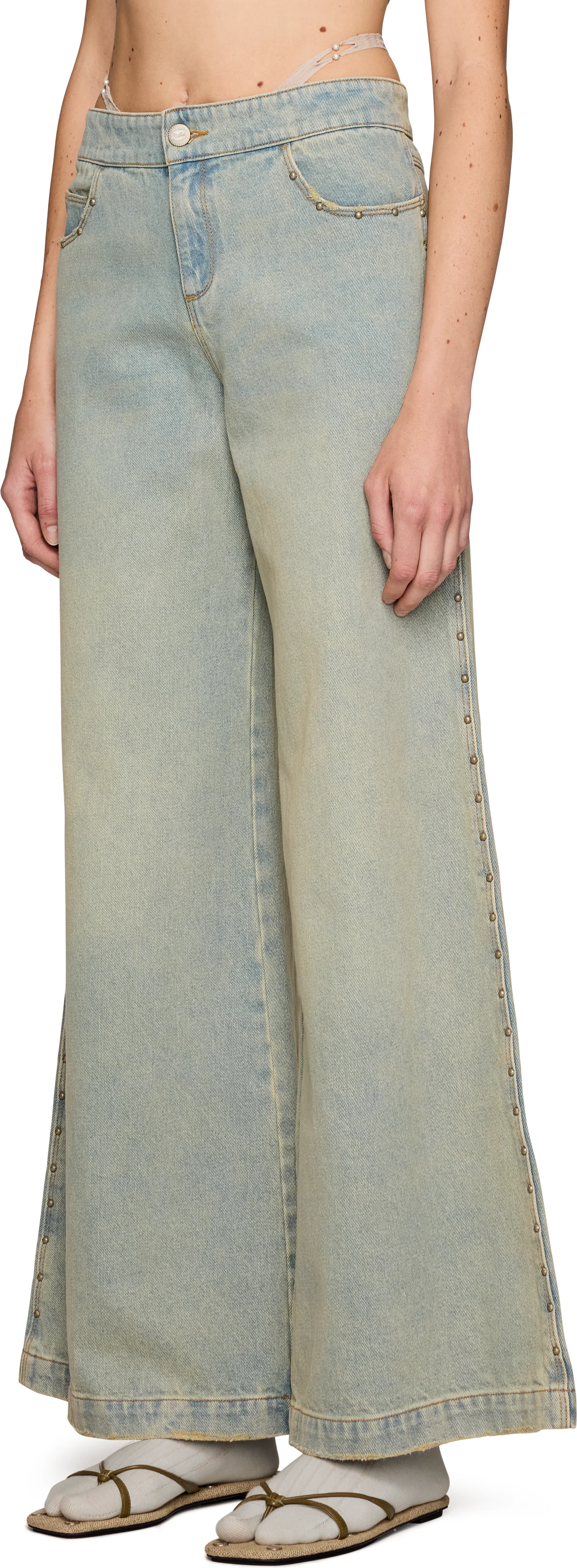 Rui Baggy G-String Rivets Jeans