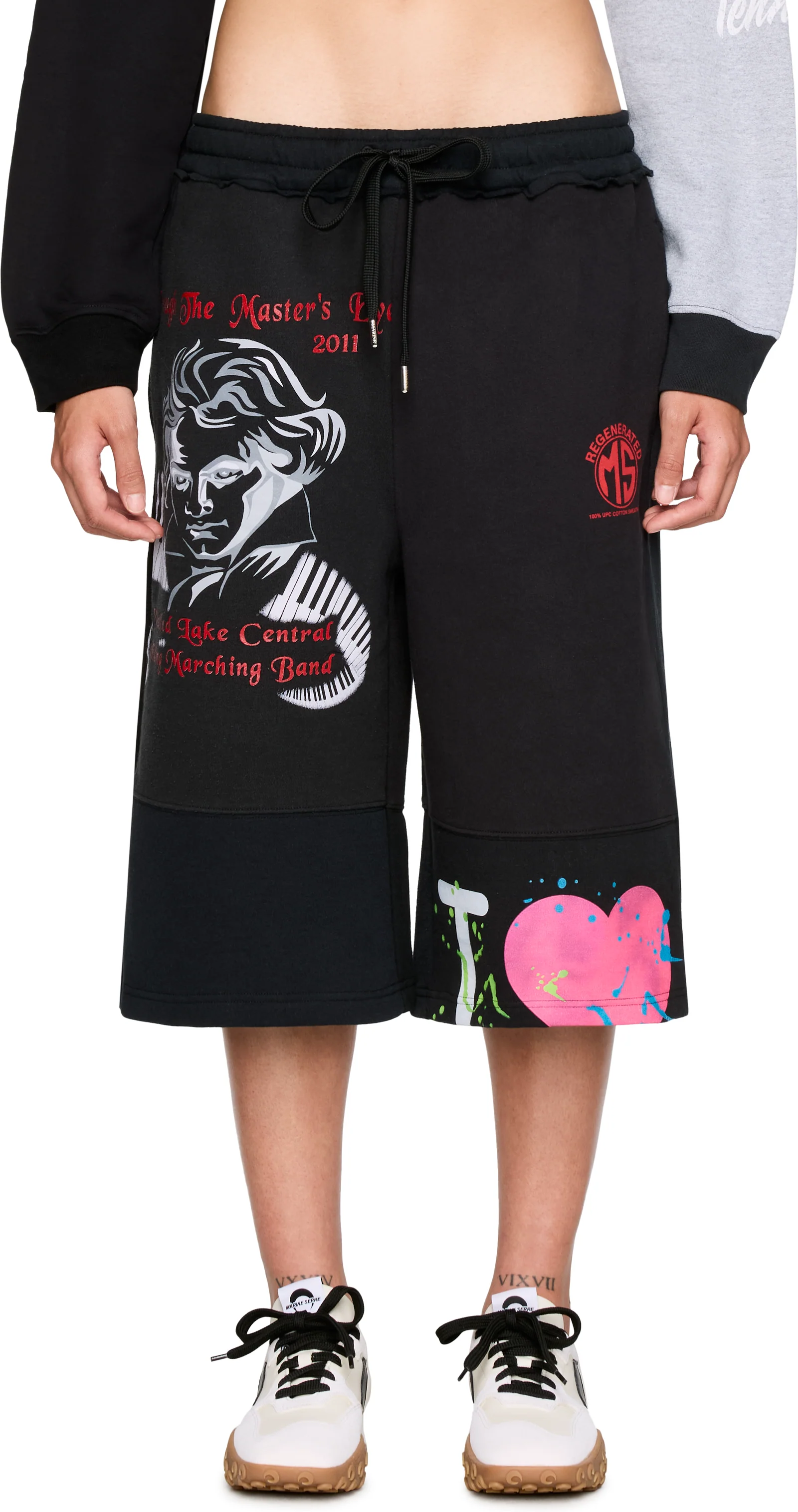 Marine Serre Regenerated Graphic Sweatshirts Sweatshorts