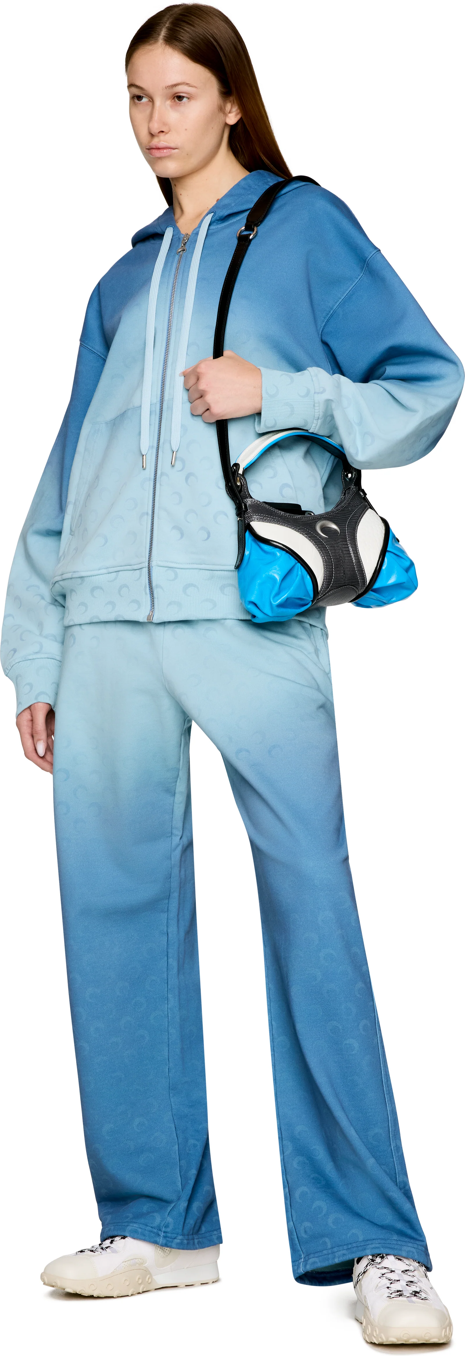 Marine Serre Moon Faded Fleece Sweatpants