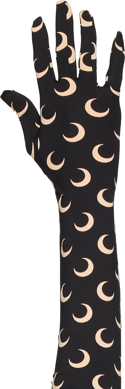 Marine Serre Regenerated All Over Moon Gloves