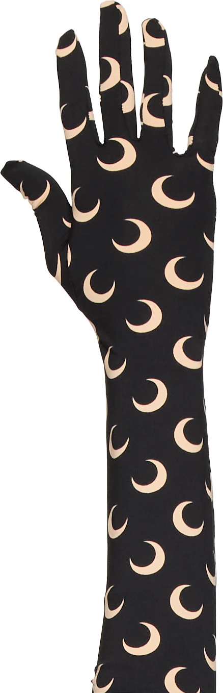Marine Serre Regenerated All Over Moon Gloves