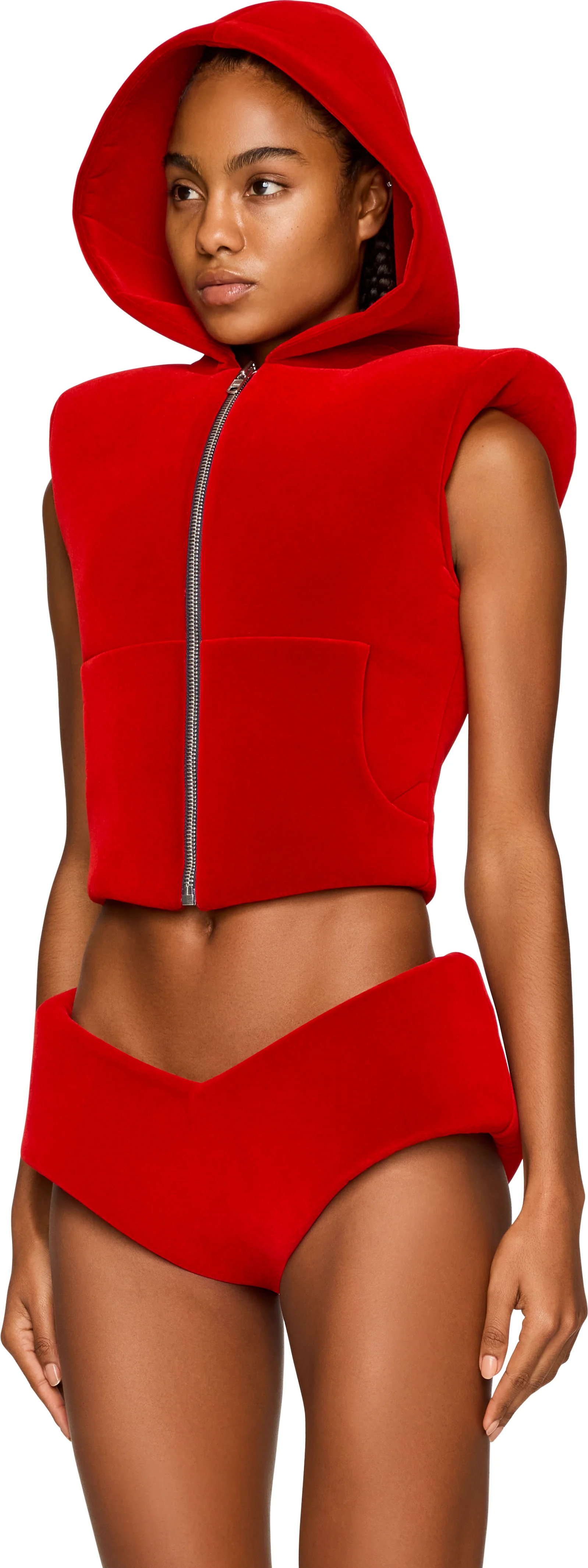 Duran Lantink Padded Waistcoat Hoodie