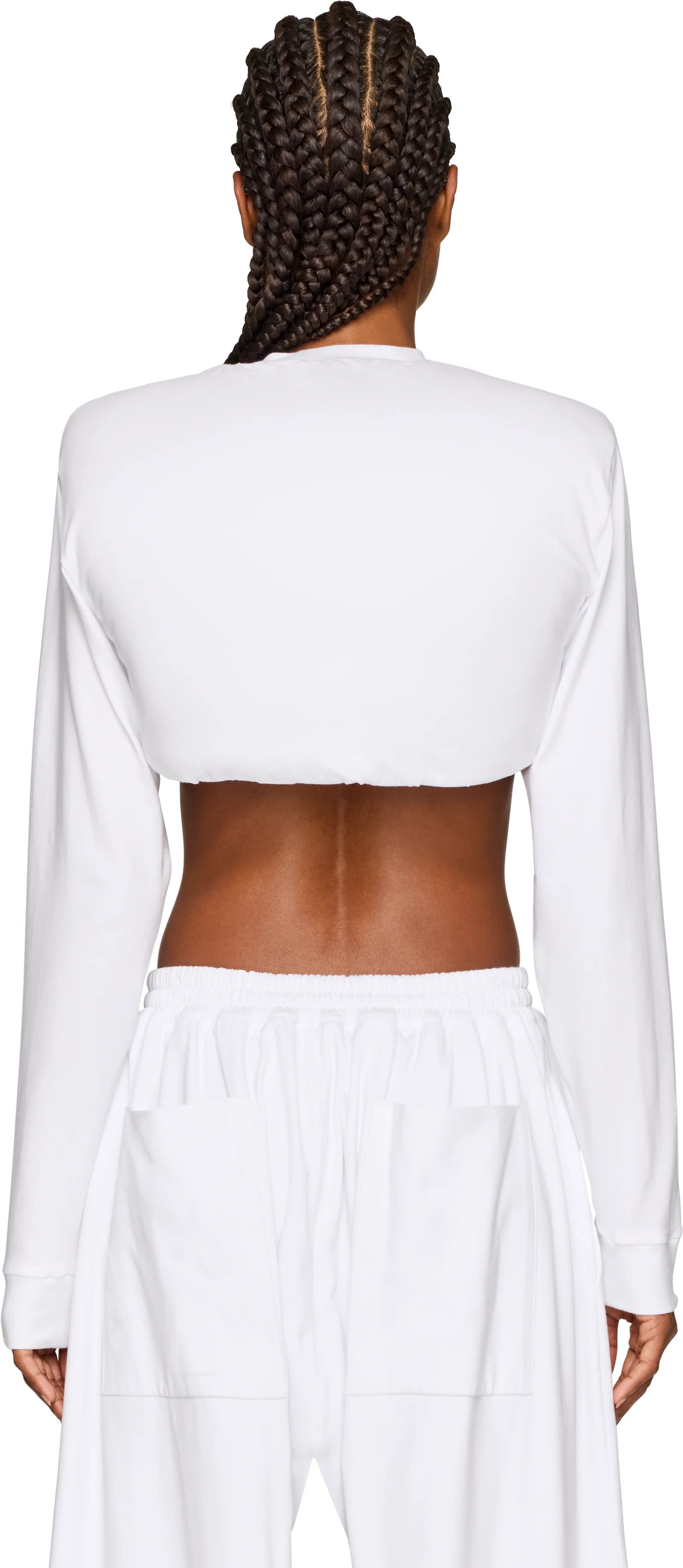Duran Lantink Padded Jersey Cropped Top