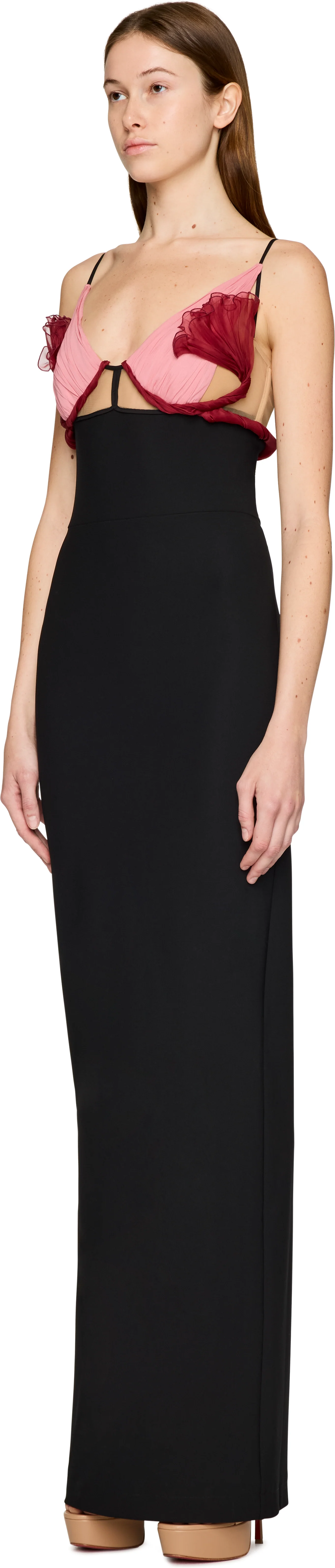 Nensi Dojaka Evie Petal Maxi Dress