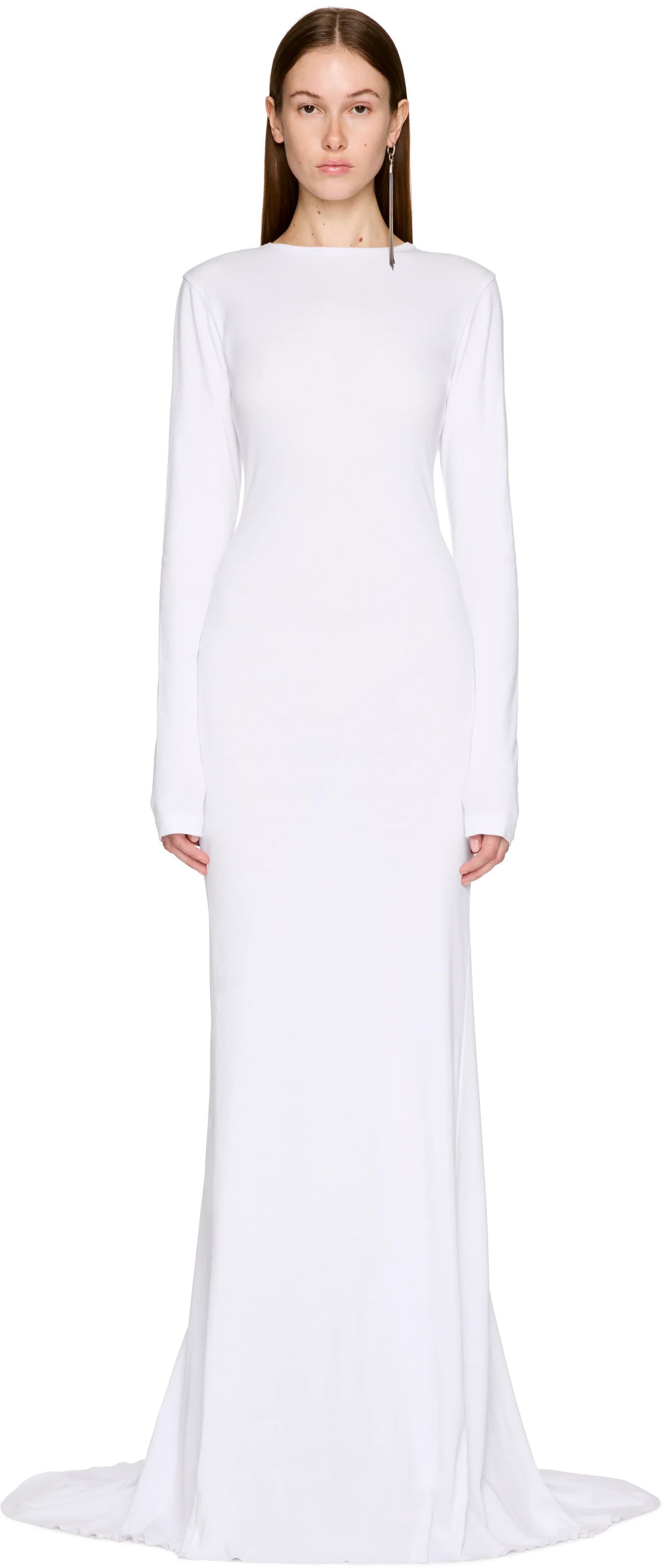 Ann Demeulemeester Jesse Long Sleeve X-Long Flare Maxi Dress