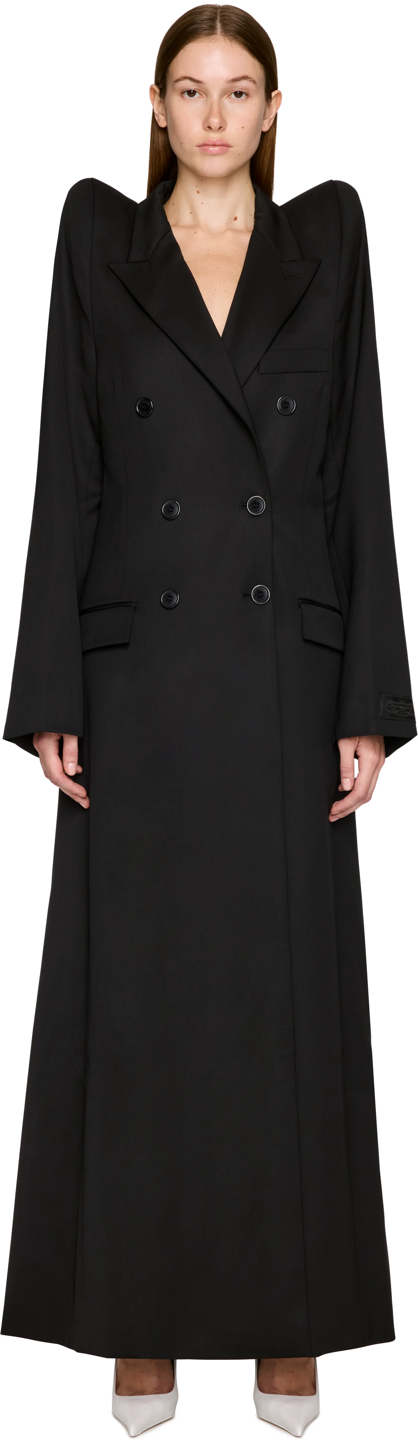 VETEMENTS Tight Shoulder Tailored Trench Coat