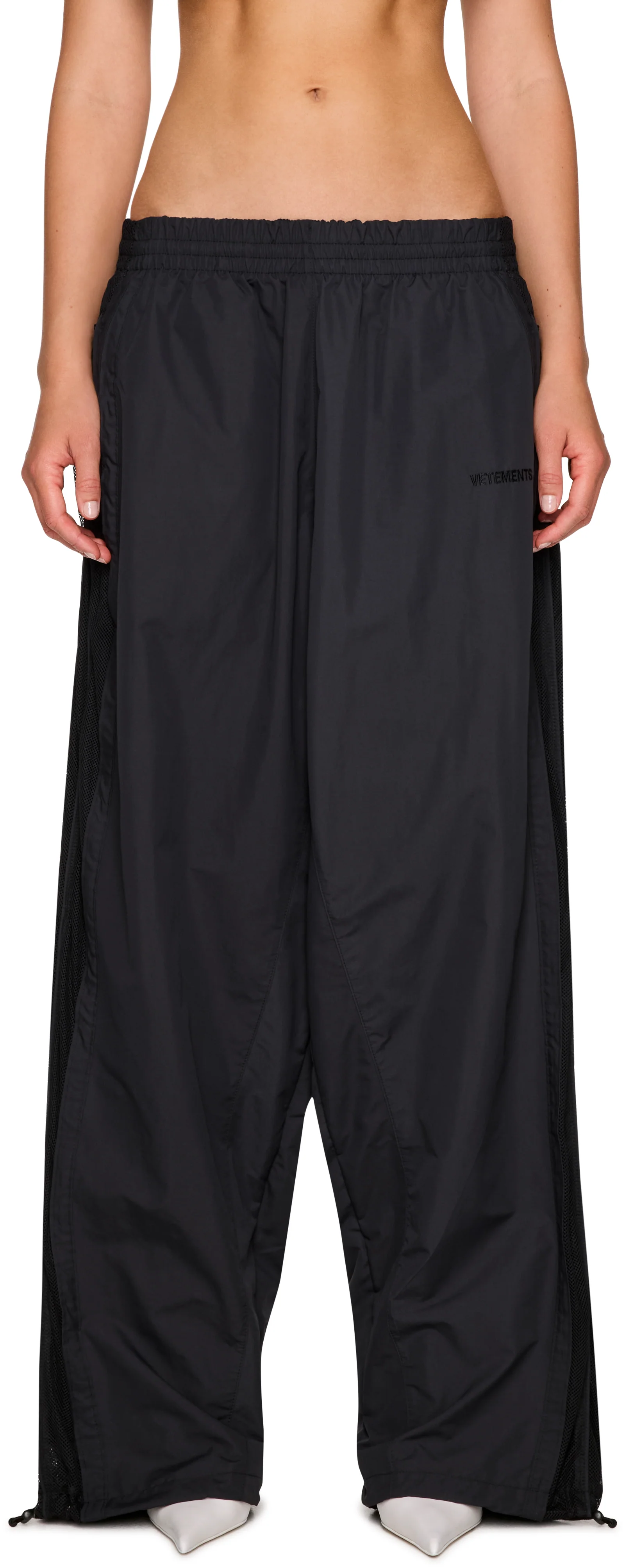 VETEMENTS 50/50 Mesh Panel Track Pants