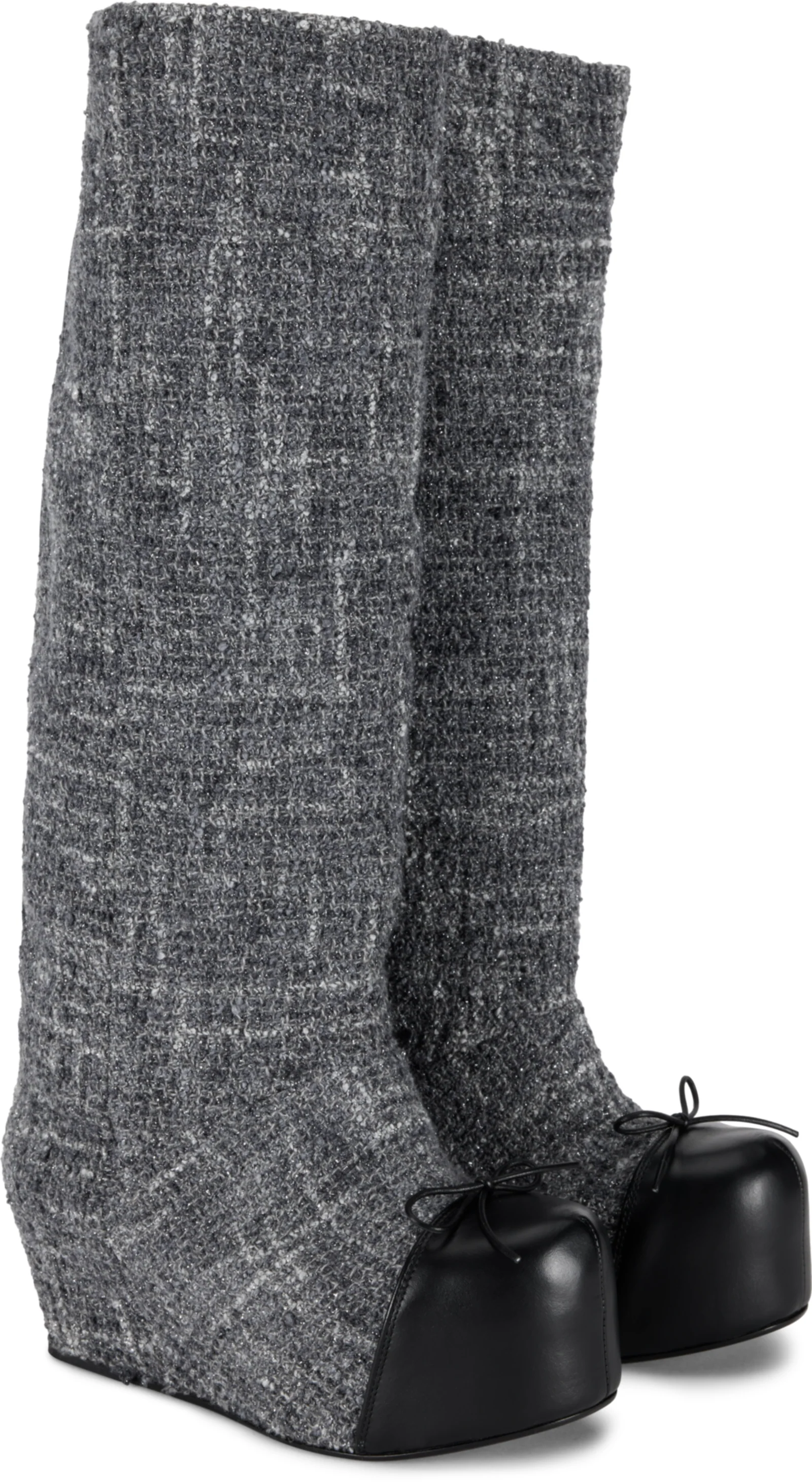 Laura Andraschko Tweed Riding Ballerina Tall Boots