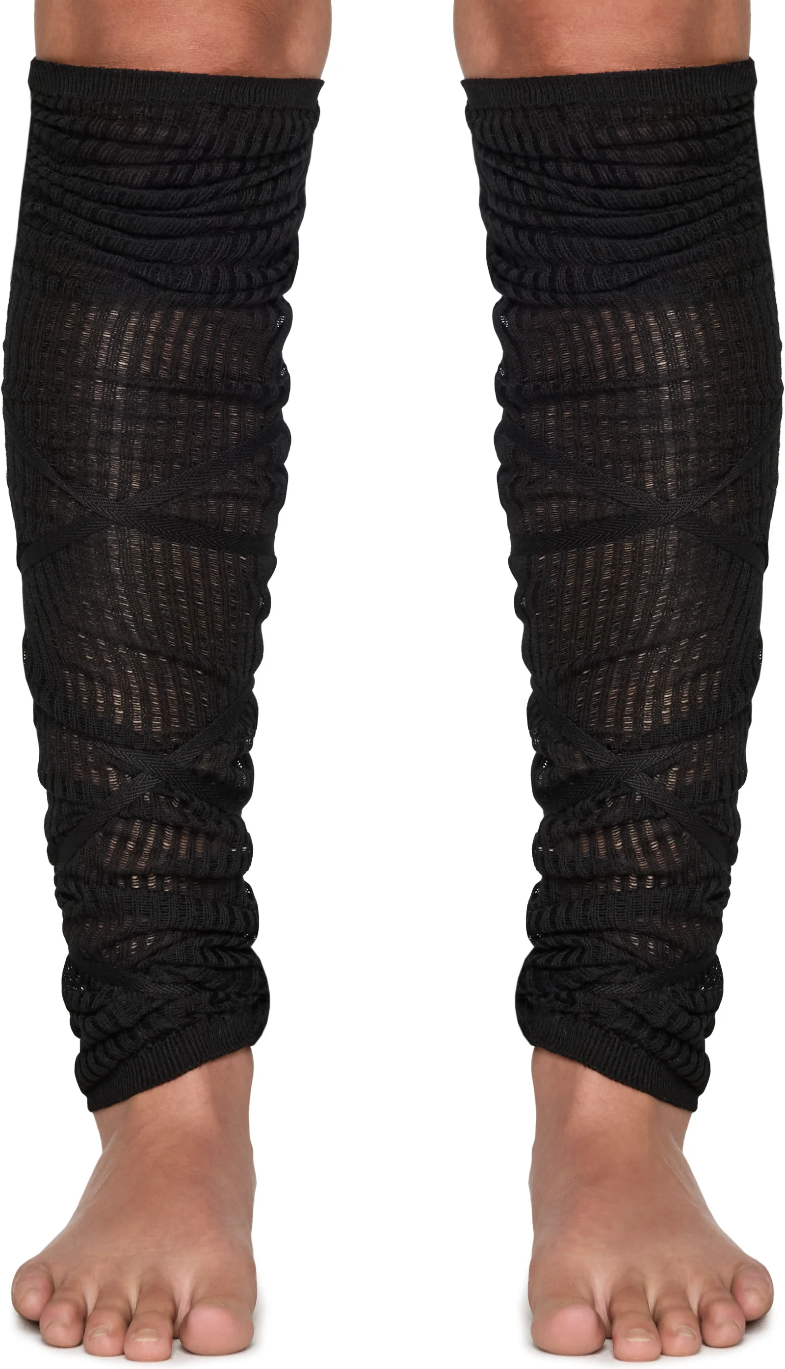 Ann Demeulemeester Adel Open Rib Leg Warmers