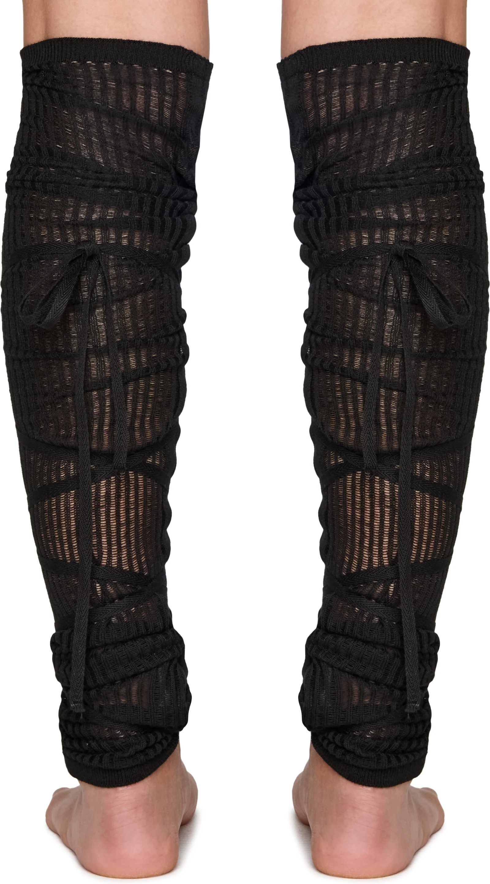 Ann Demeulemeester Adel Open Rib Leg Warmers