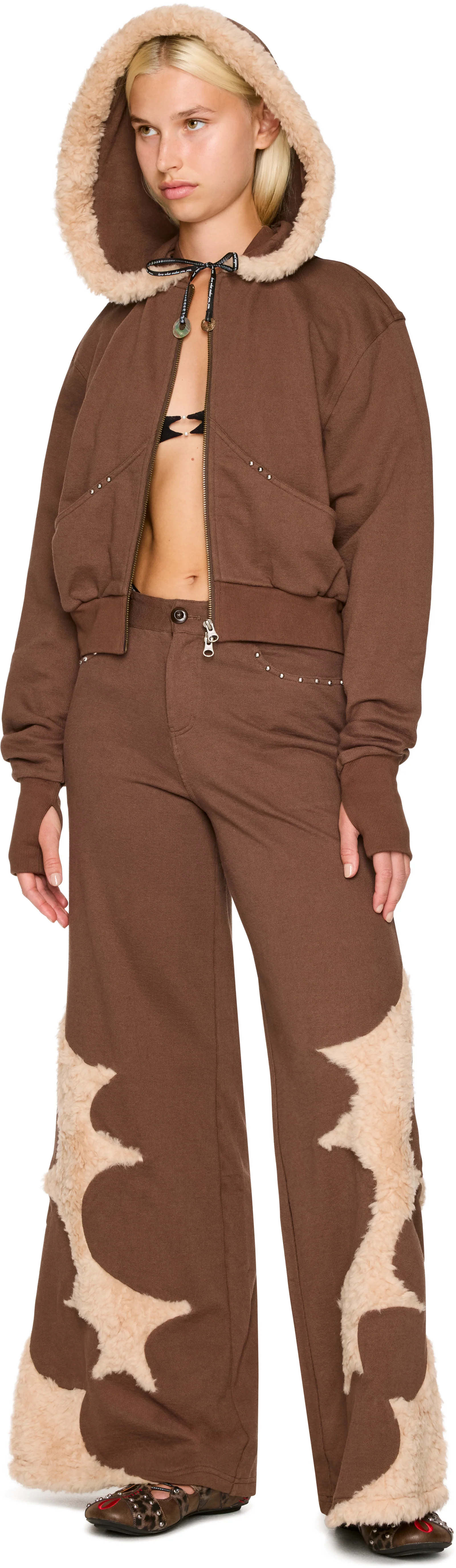 Rui Detachable Hood Combo Short Jacket Hoodie