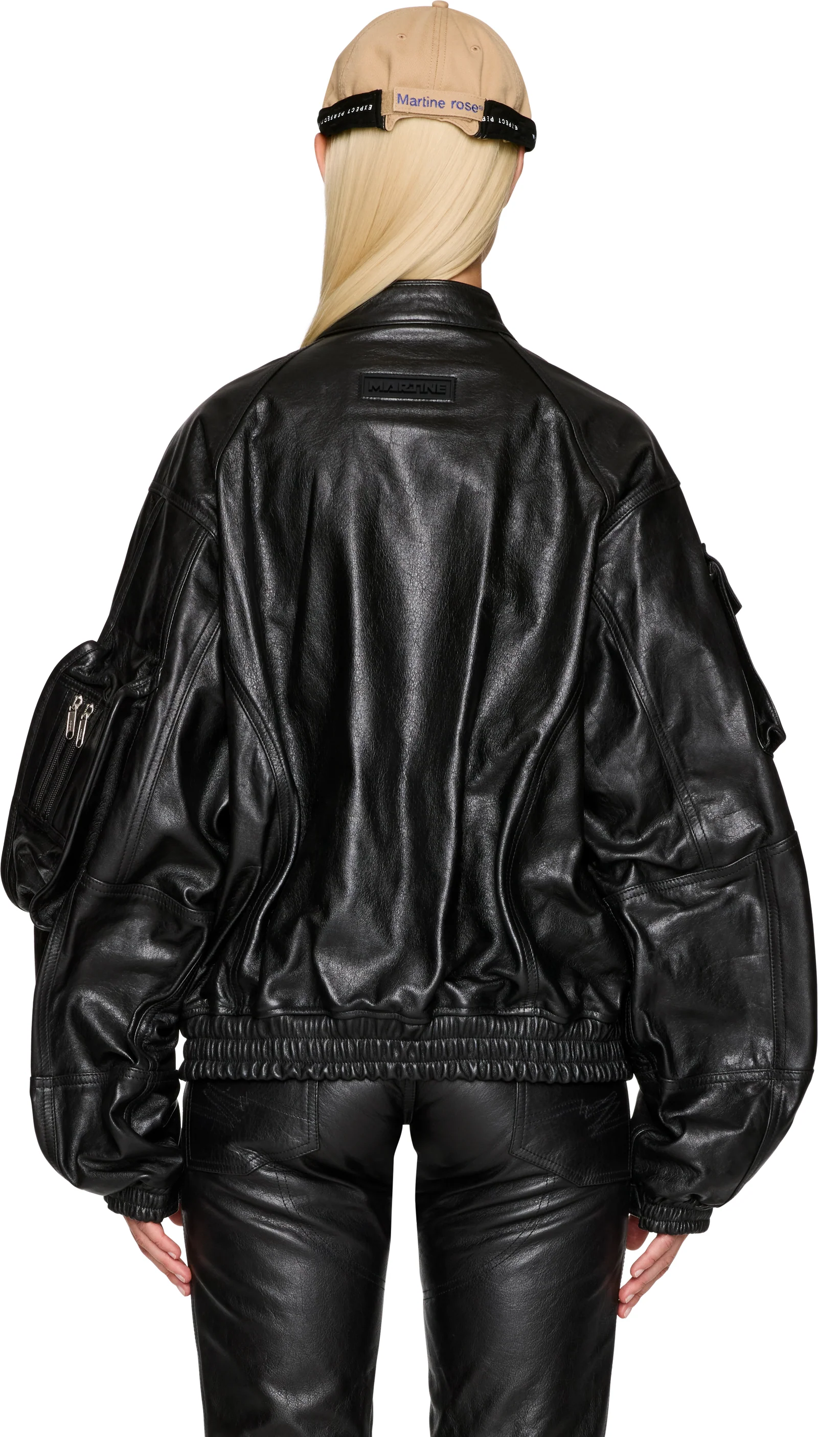 Martine Rose Bumbag Leather Jacket