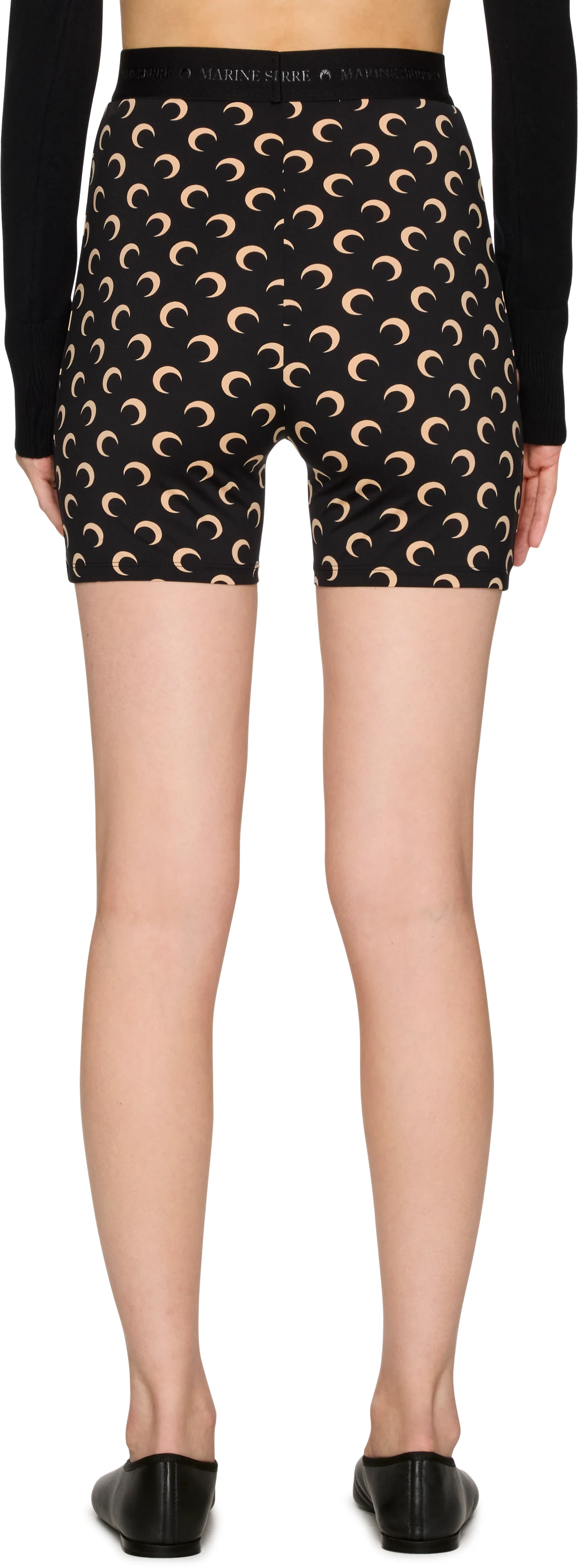 Marine Serre Recycled Moon Jersey Mini Shorts
