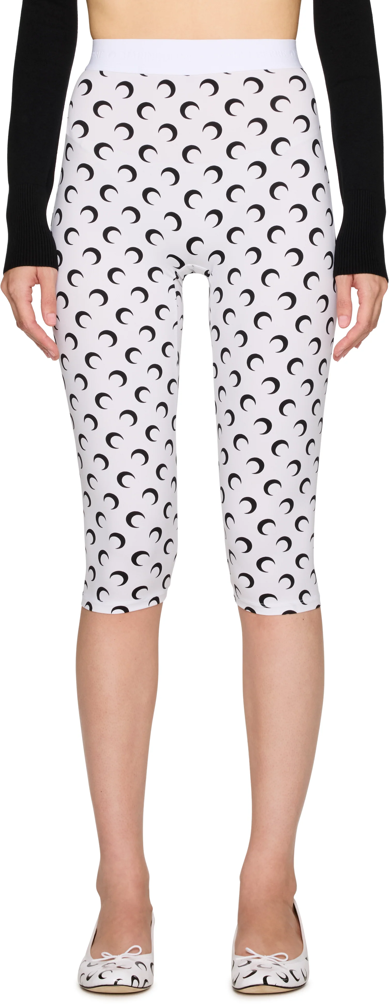 Marine Serre Recycled Moon Jersey Capri Leggings