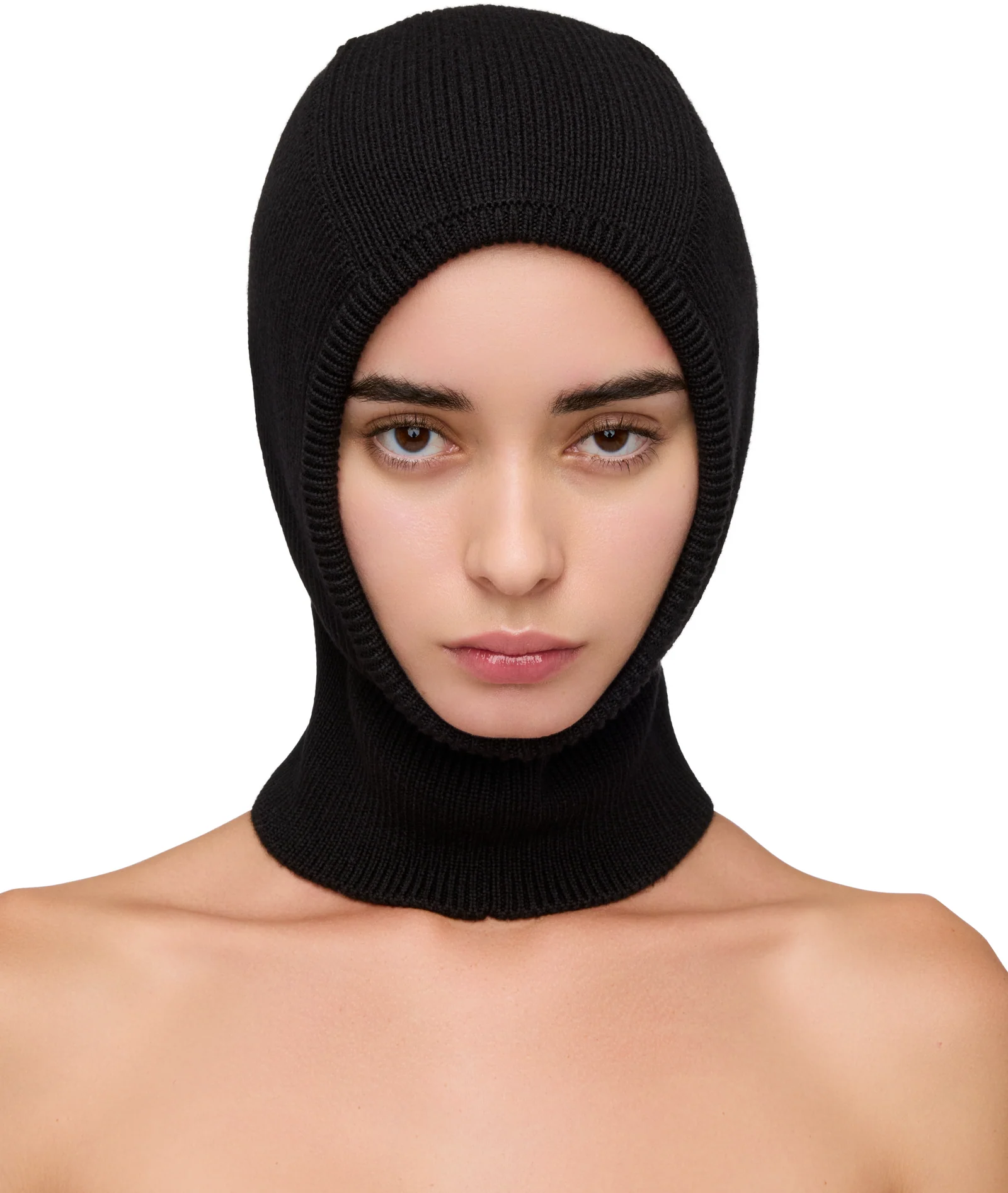 Marine Serre Merino Wool Knit Balaclava