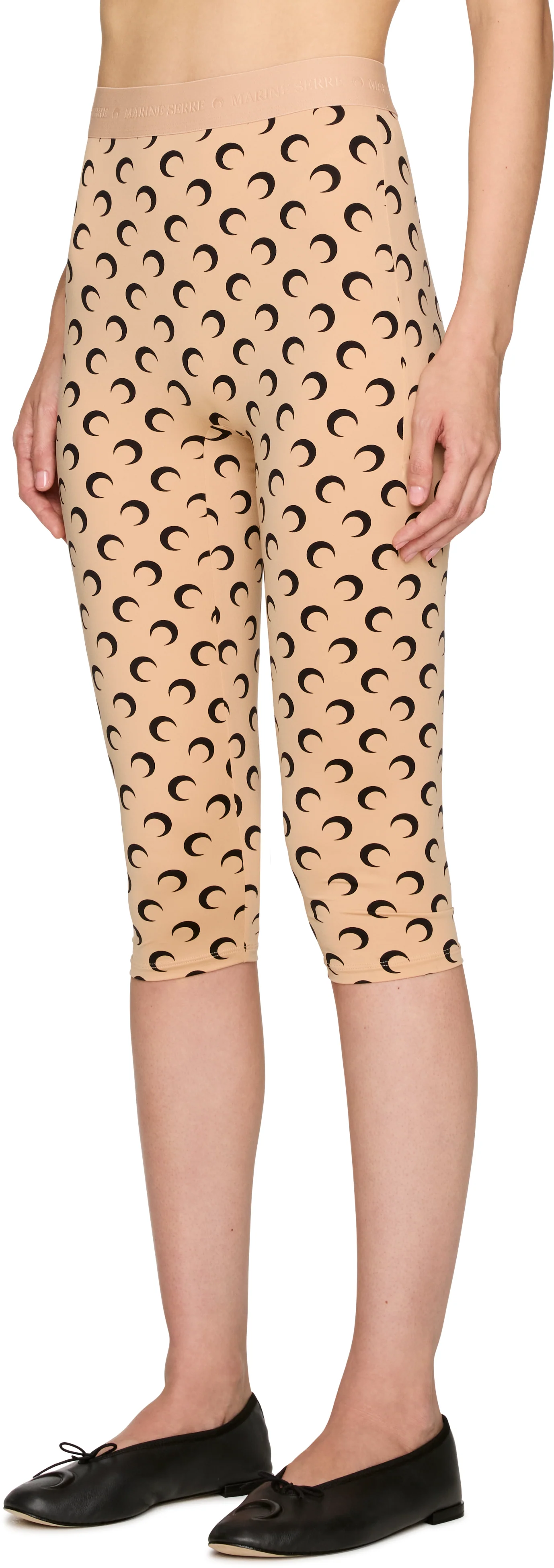 Marine Serre Recycled Moon Jersey Capri Leggings