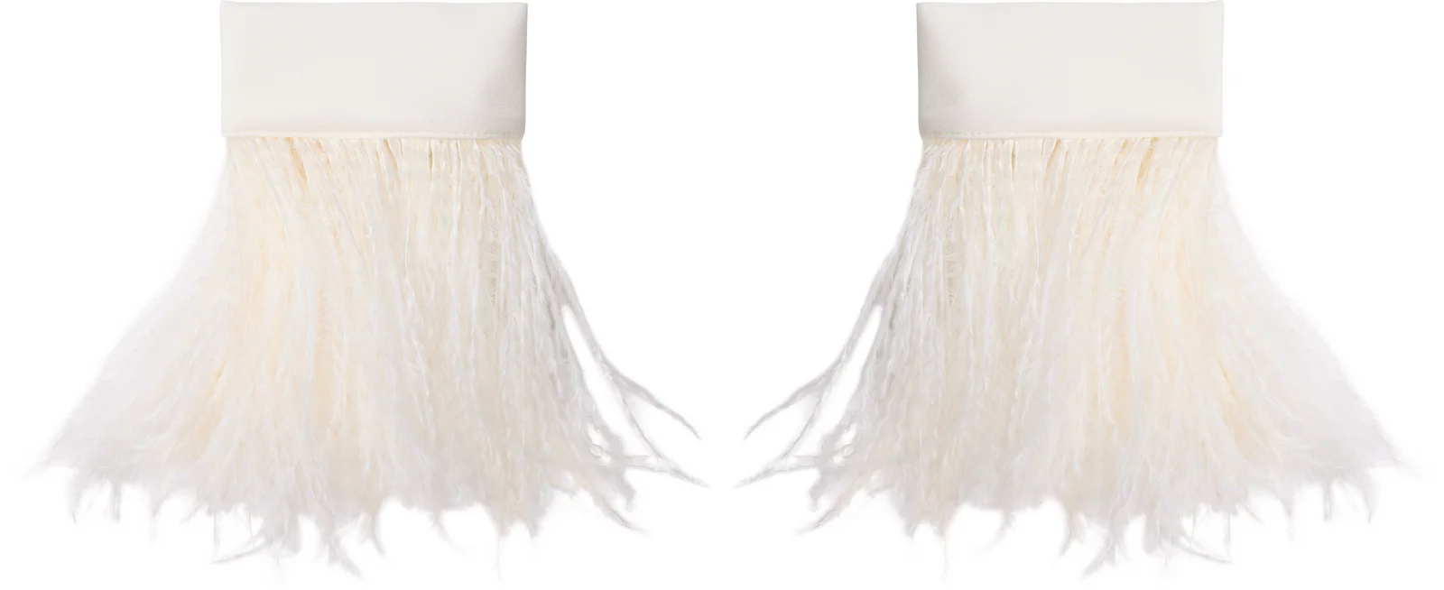 Ann Demeulemeester Vaya Frisee Feather Cuffs