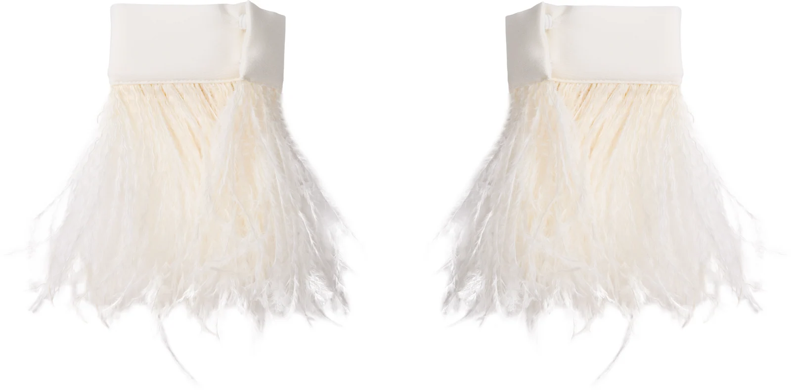 Ann Demeulemeester Vaya Frisee Feather Cuffs