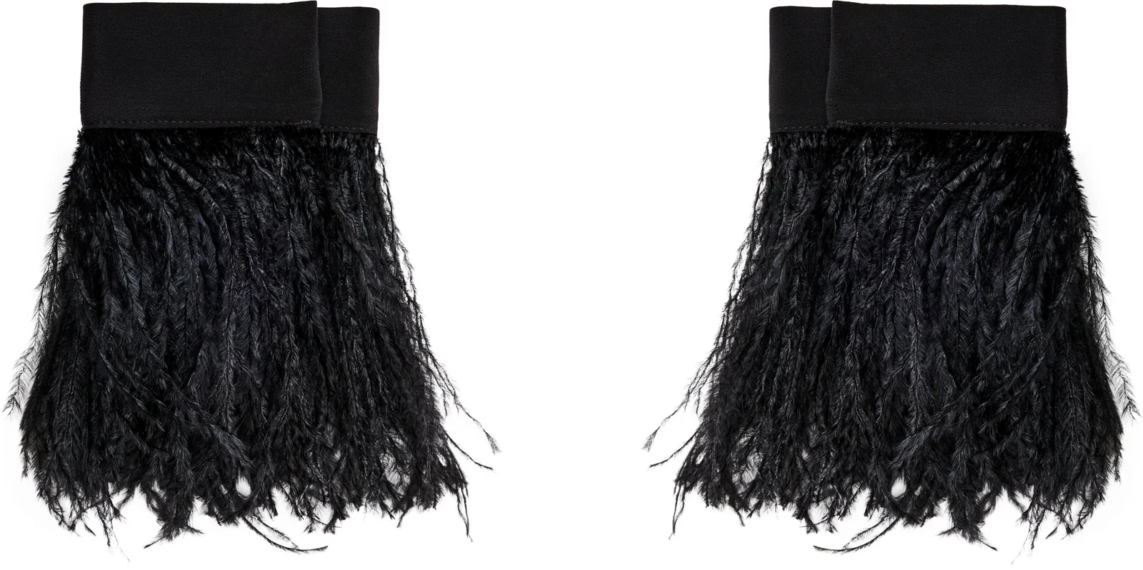 Ann Demeulemeester Vaya Frisee Feather Cuffs