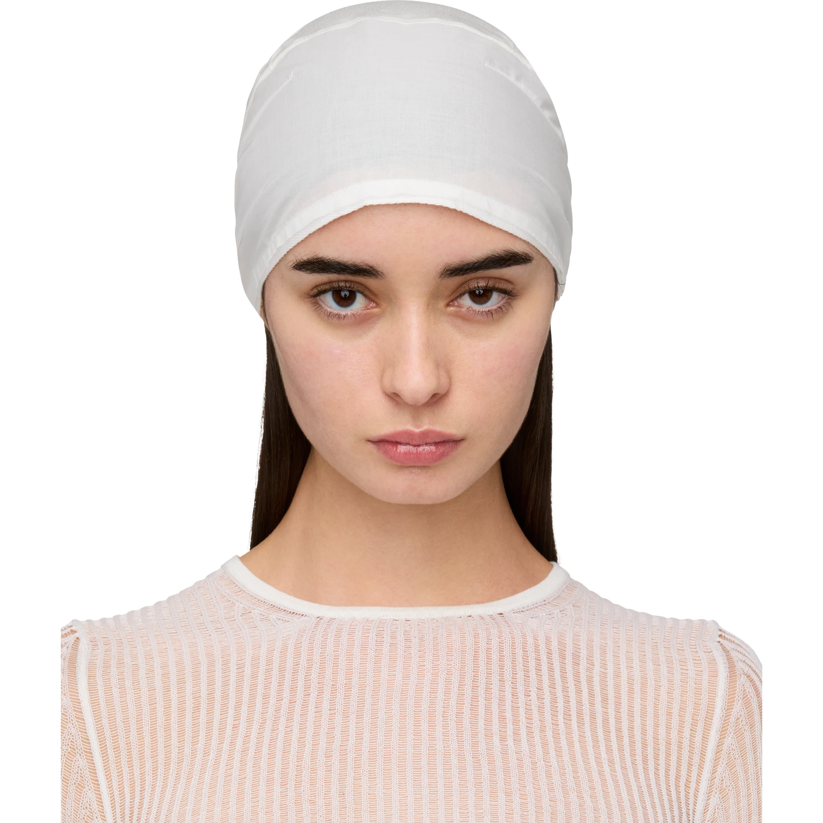 Ann Demeulemeester Nour Bandana in White
