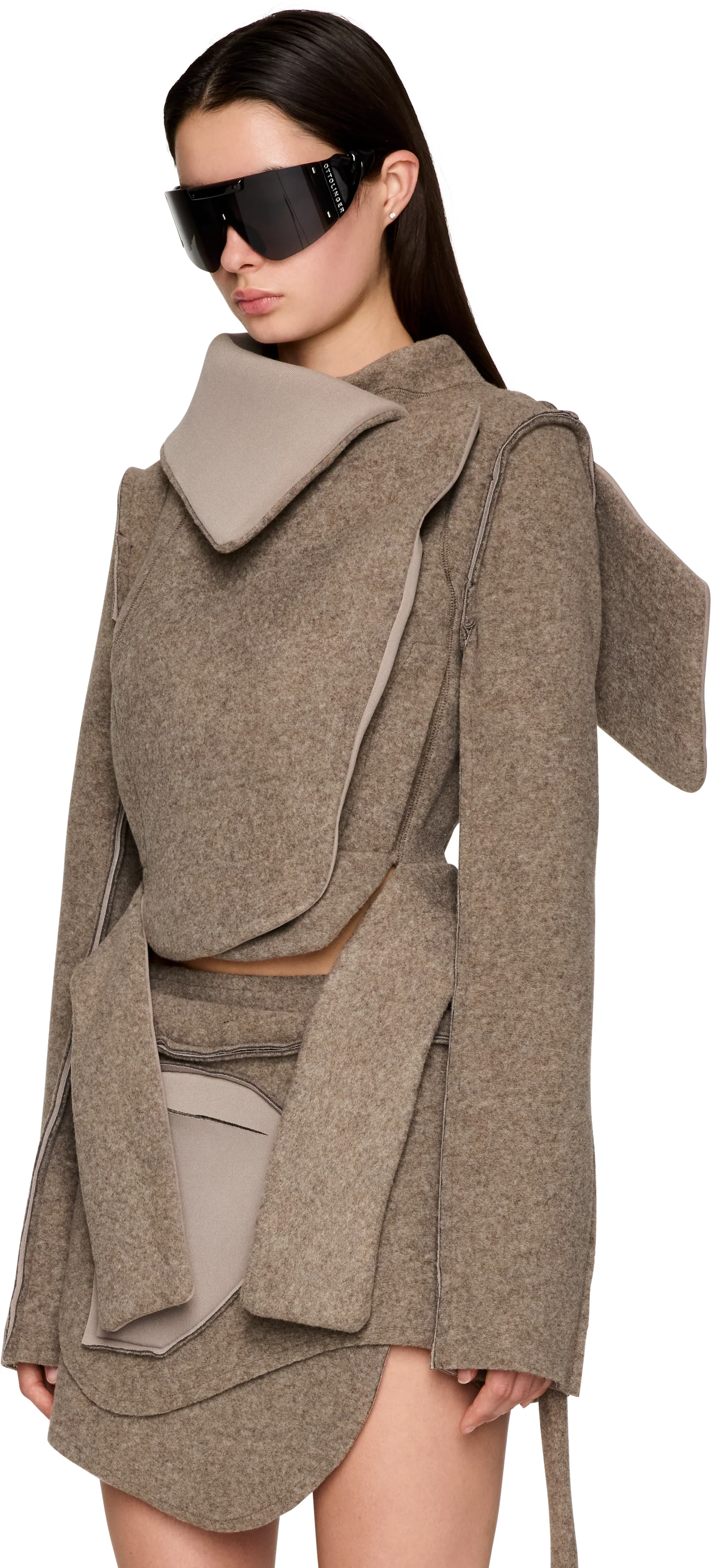 Ottolinger Felted Scuba Biker Jacket