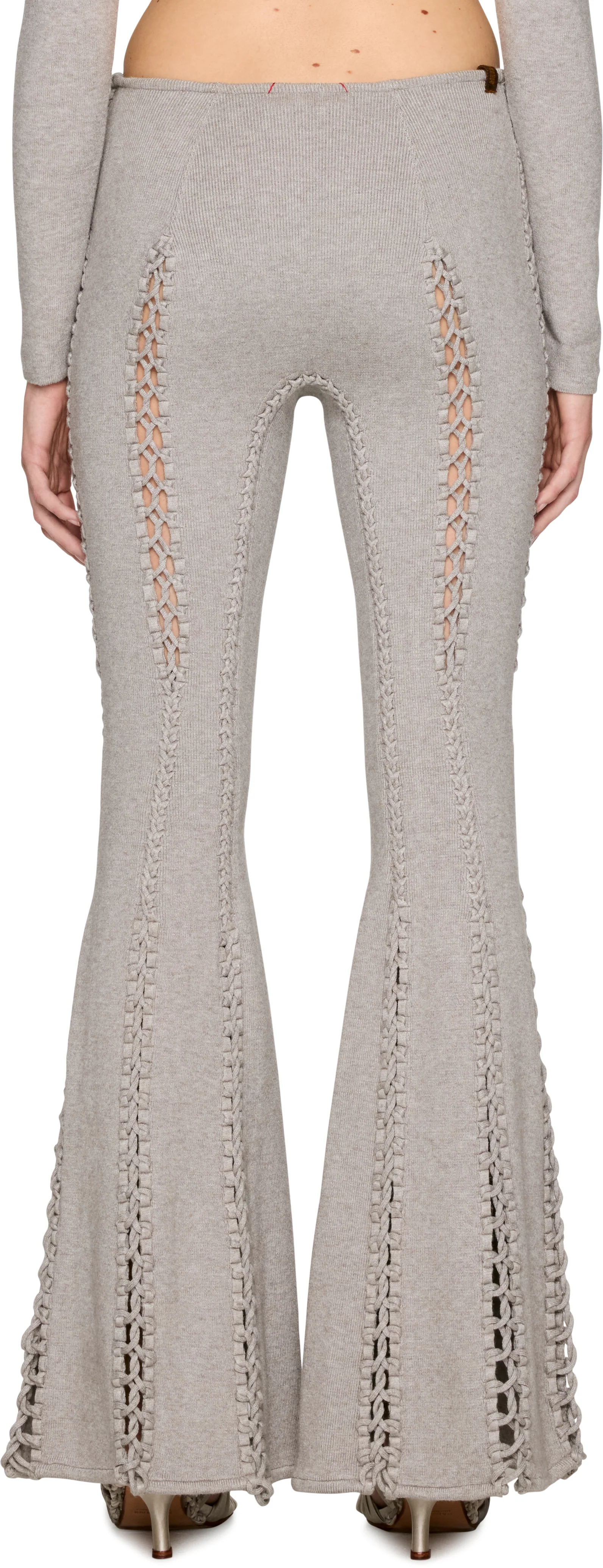 Isa Boulder Suture Boot-Cut Lounge Pants