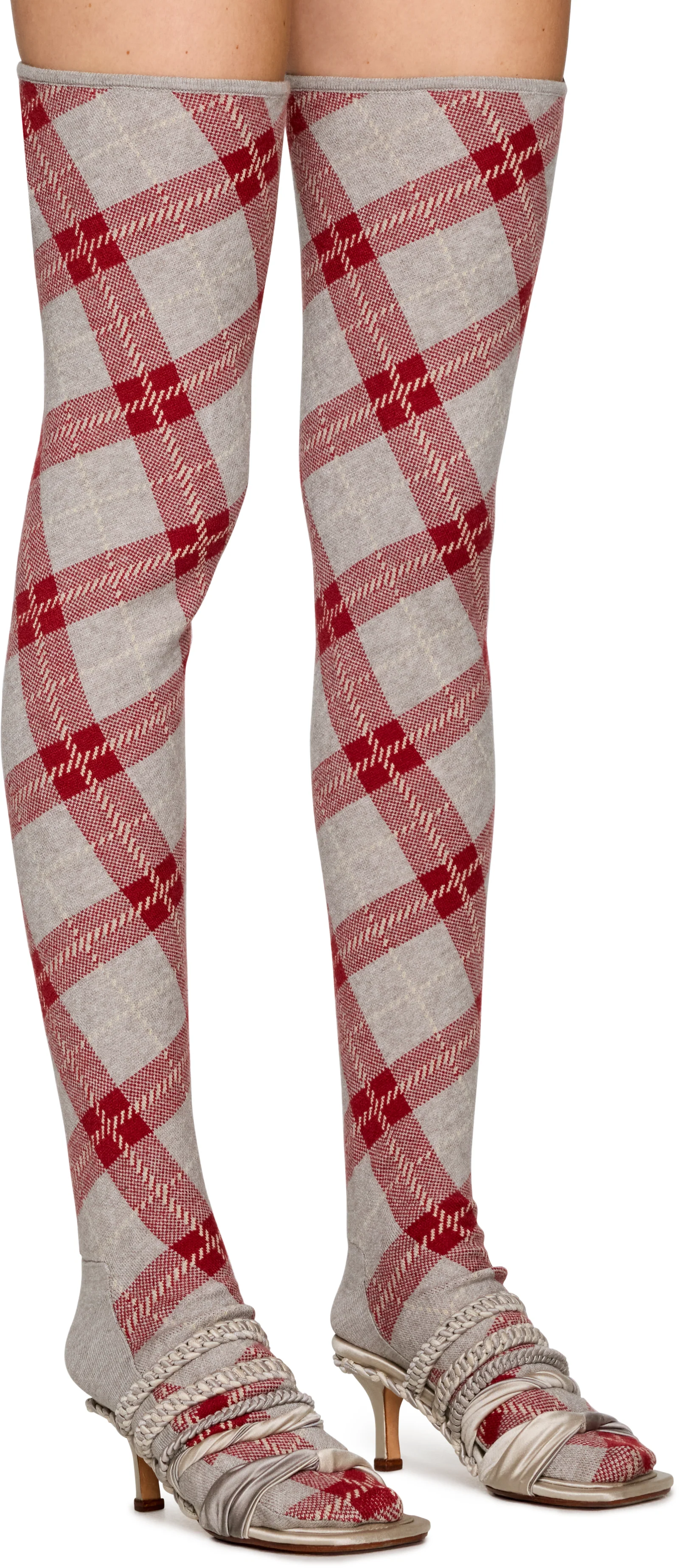 Isa Boulder Tartan High Socks