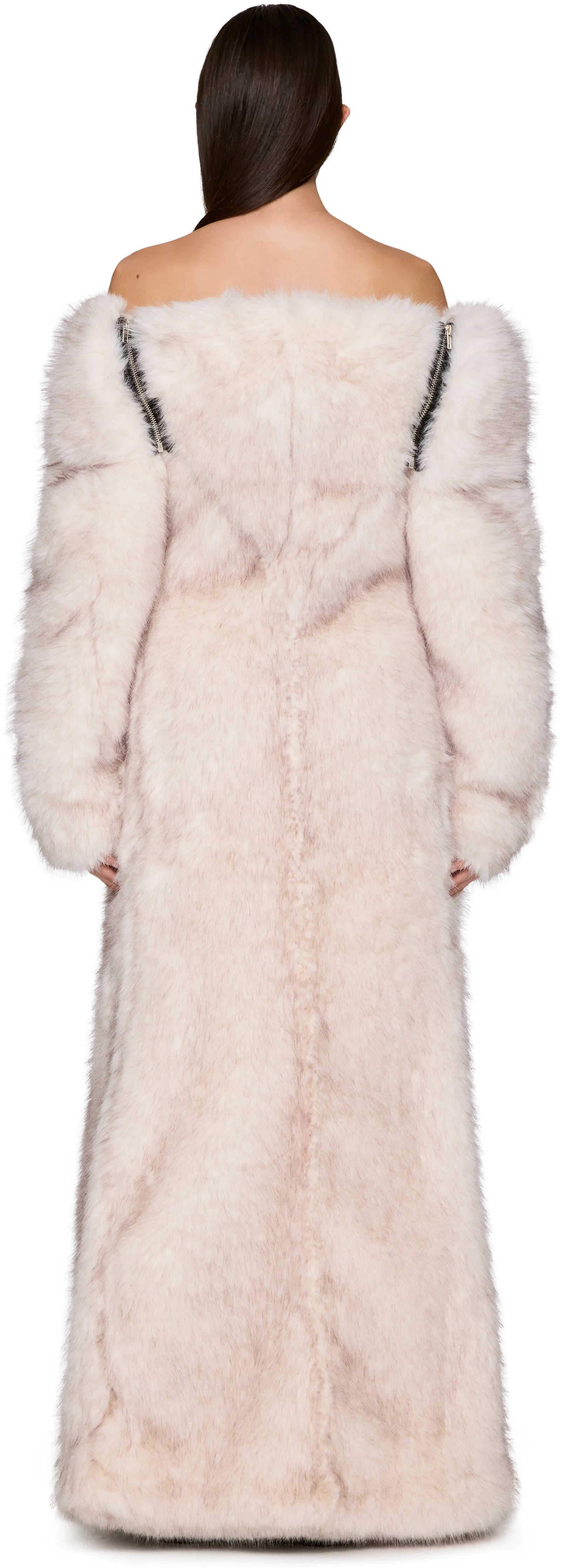 GmbH Demi-Couture Oren Off Shoulder Faux-Fur Coat