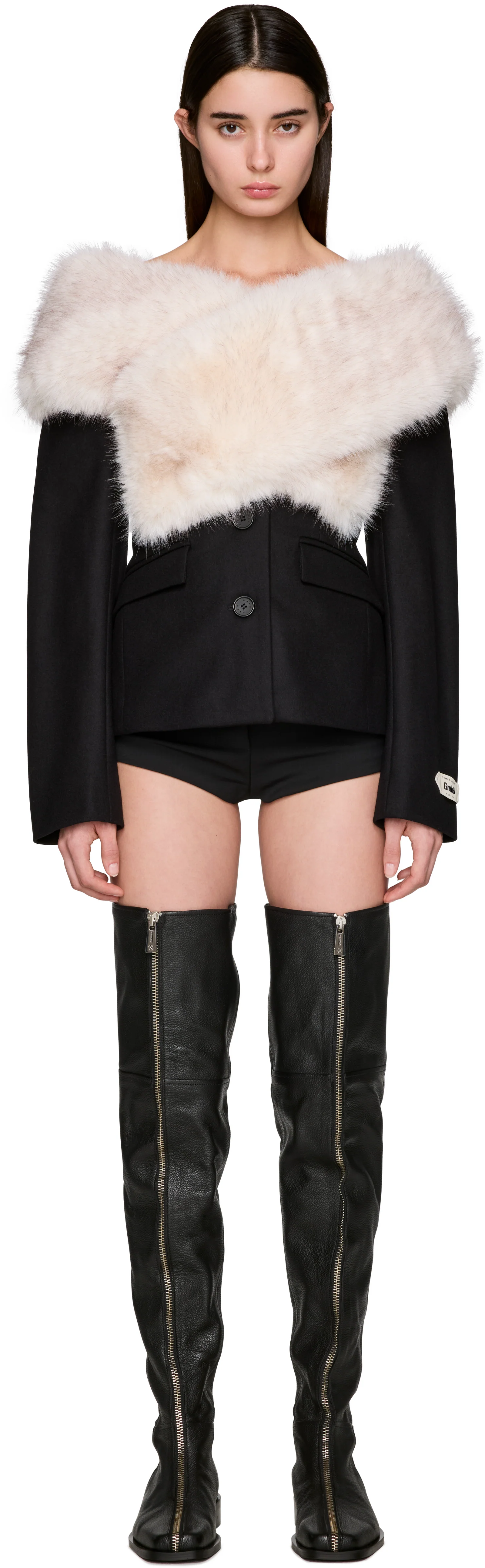 GmbH Demi-Couture Halil Faux-Fur Stole Blazer