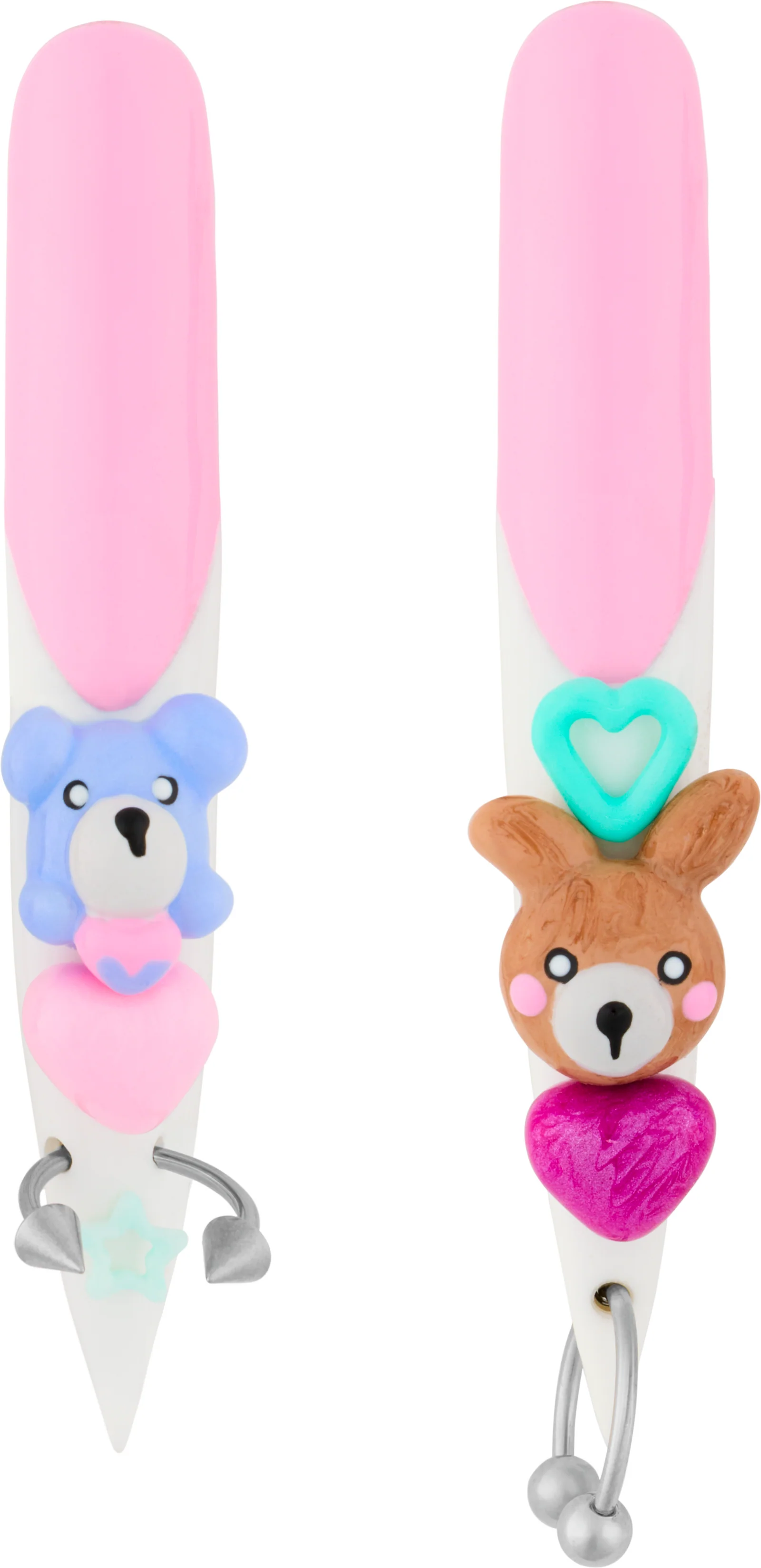 D'heygere Kawaii Stiletto Nail Earrings