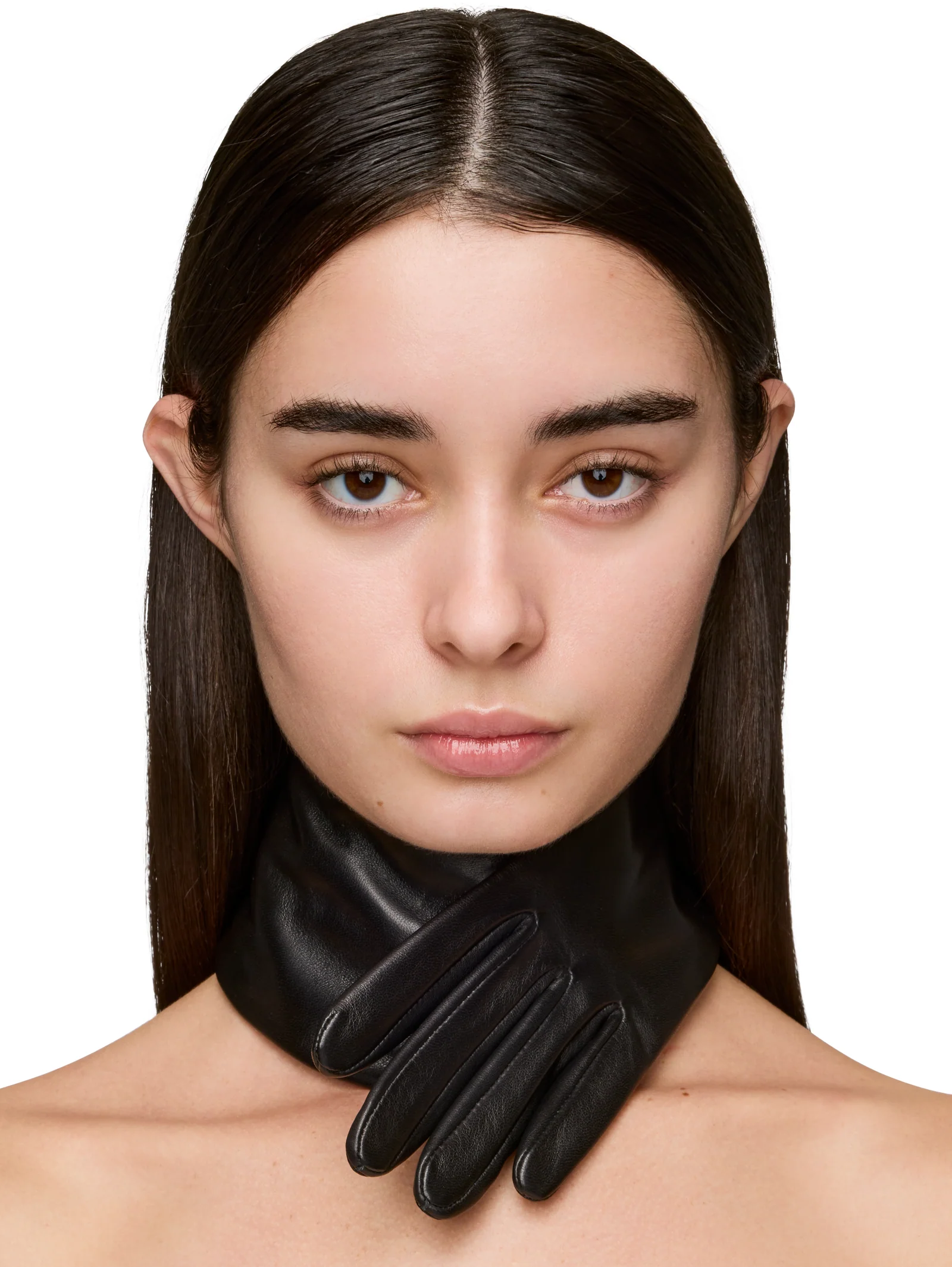 D'heygere Lambskin Gloves Convertible Neckpiece