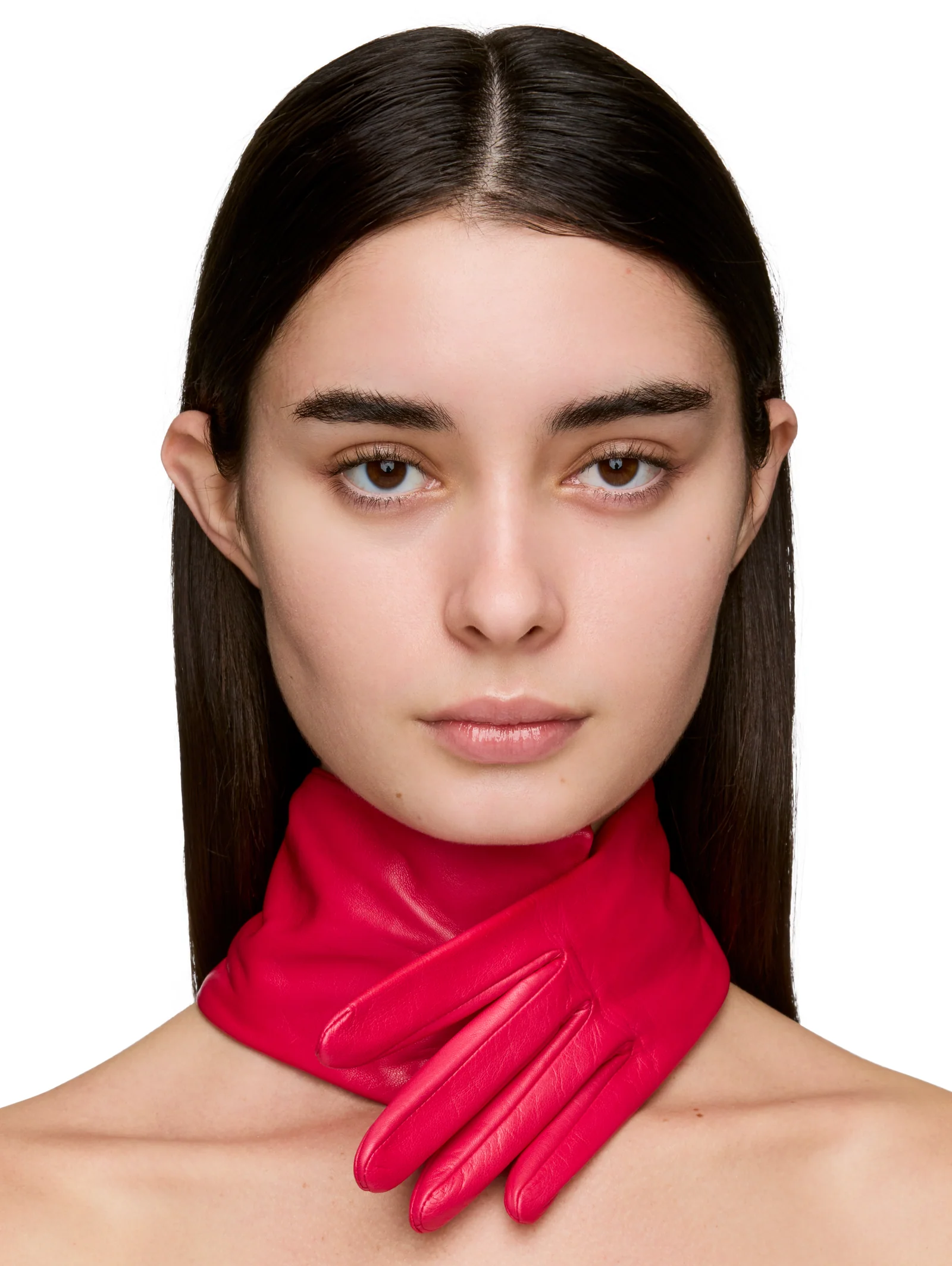 D'heygere Lambskin Gloves Convertible Neckpiece