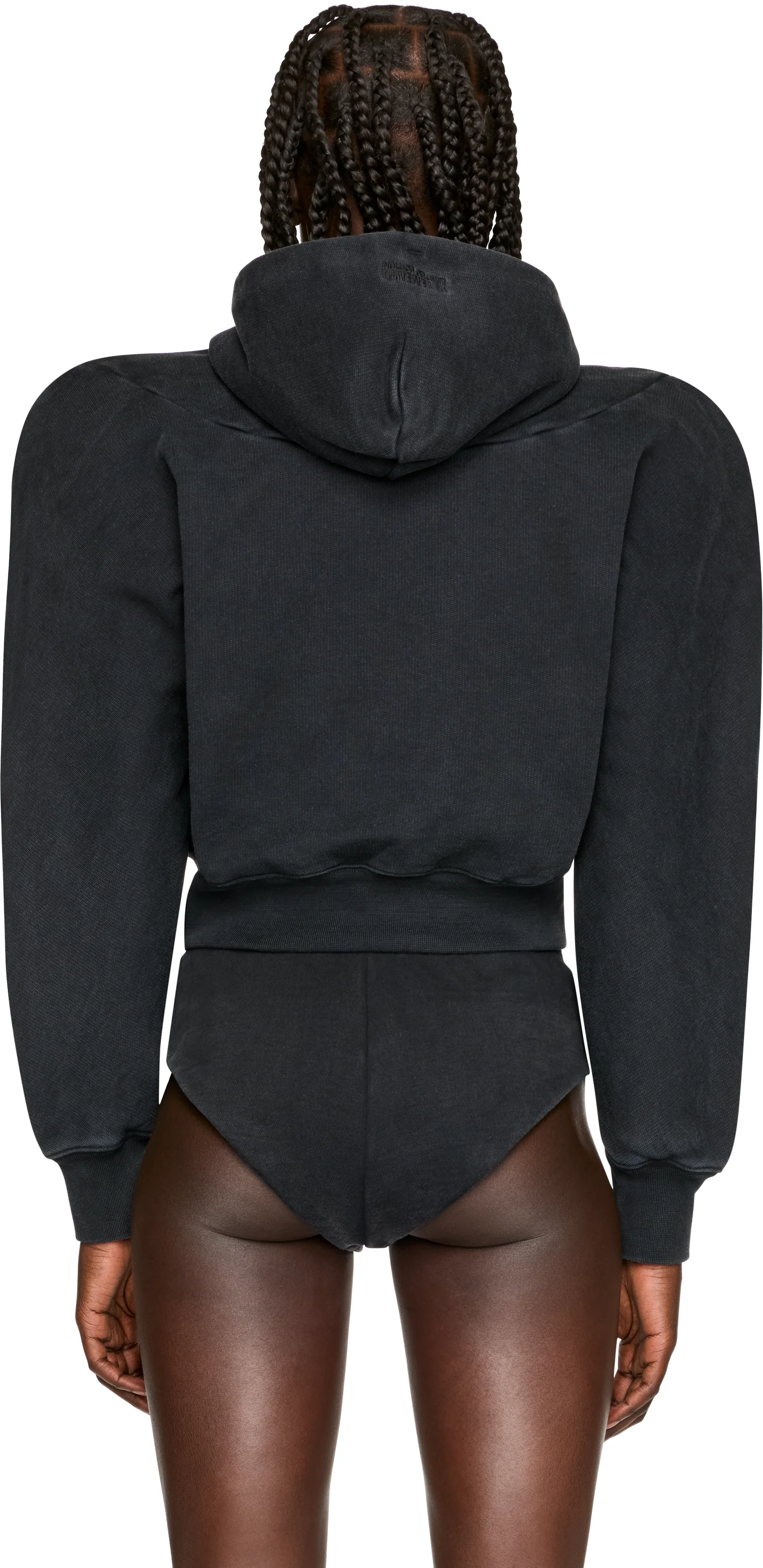 VETEMENTS Round Shoulder Zip-Up Hoodie