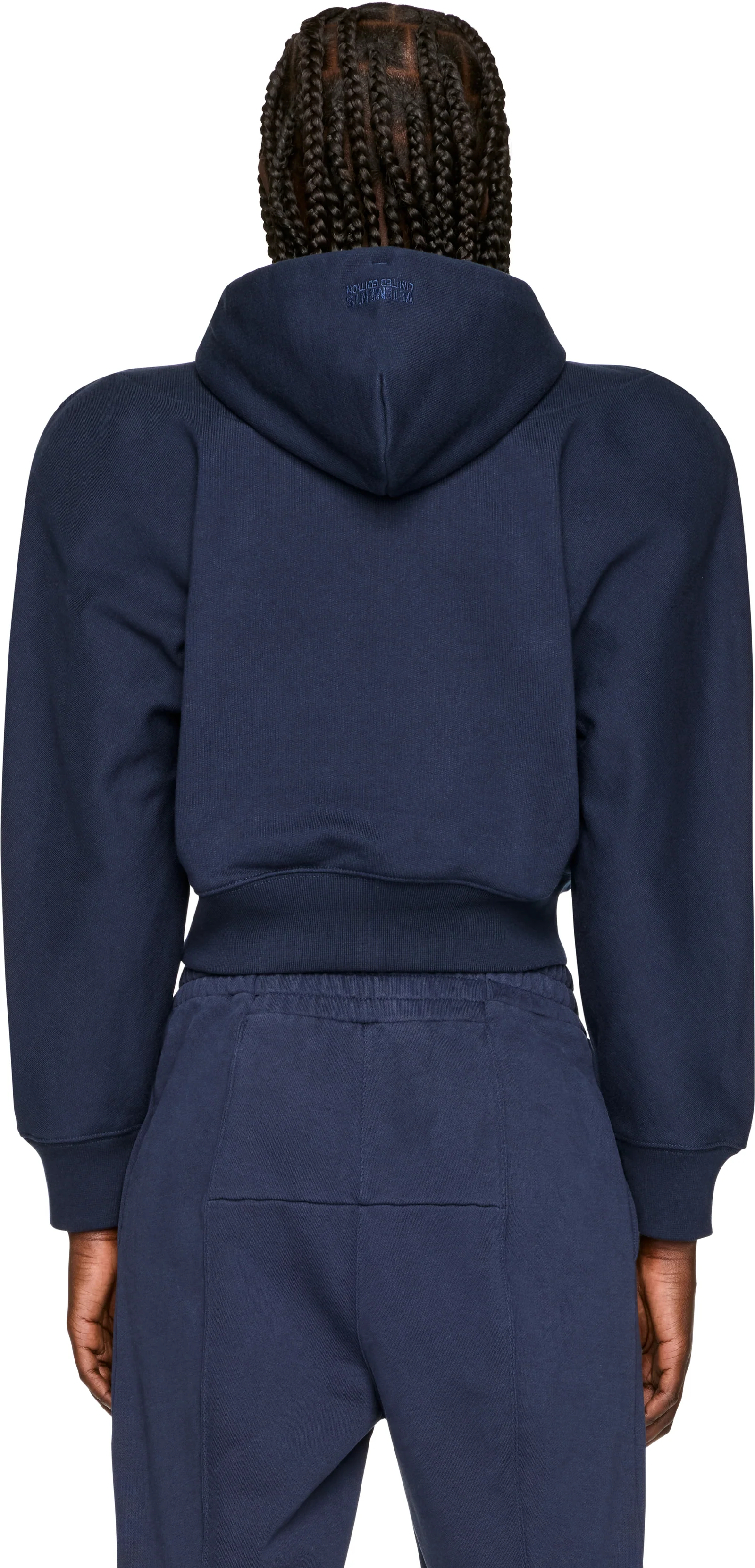 VETEMENTS Alphabet Round Shoulder Zip-Up Hoodie