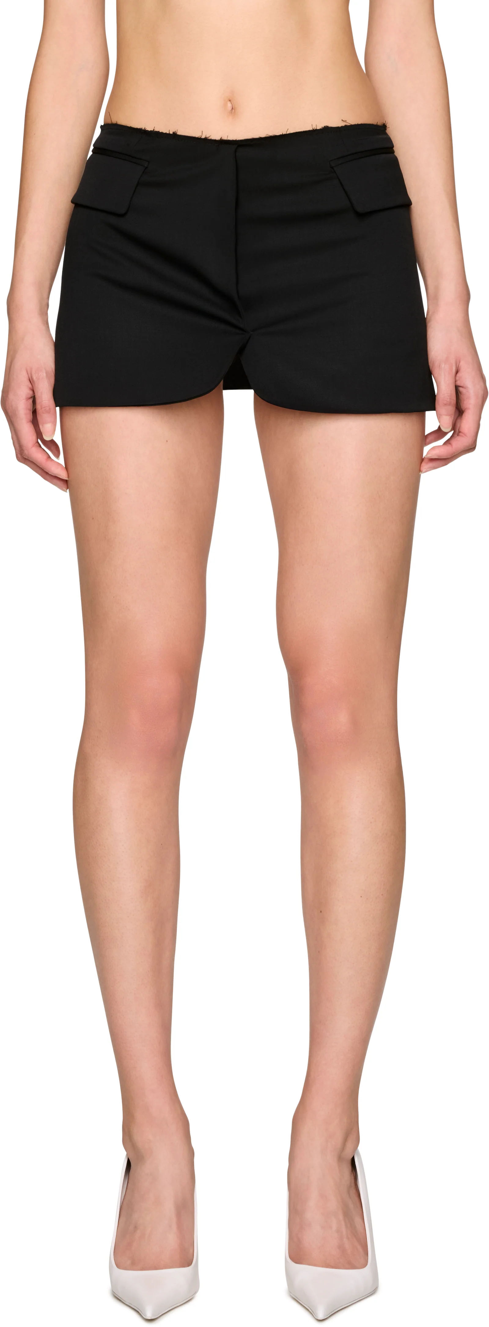 VETEMENTS Deconstructed Tailored Mini Skirt