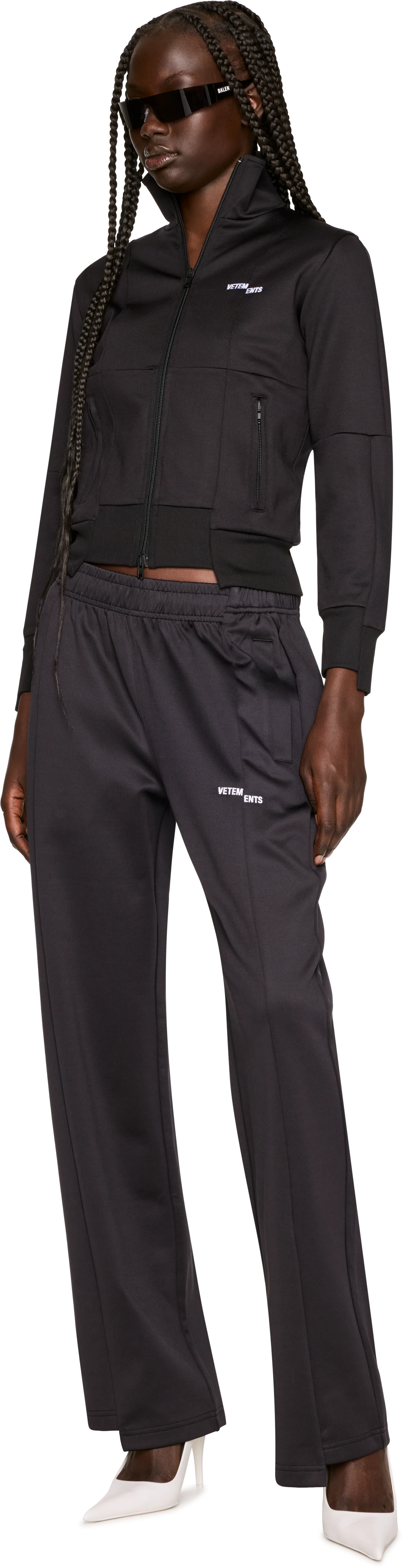 VETEMENTS Cut-Up Athletic Zip-Up Track Jacket