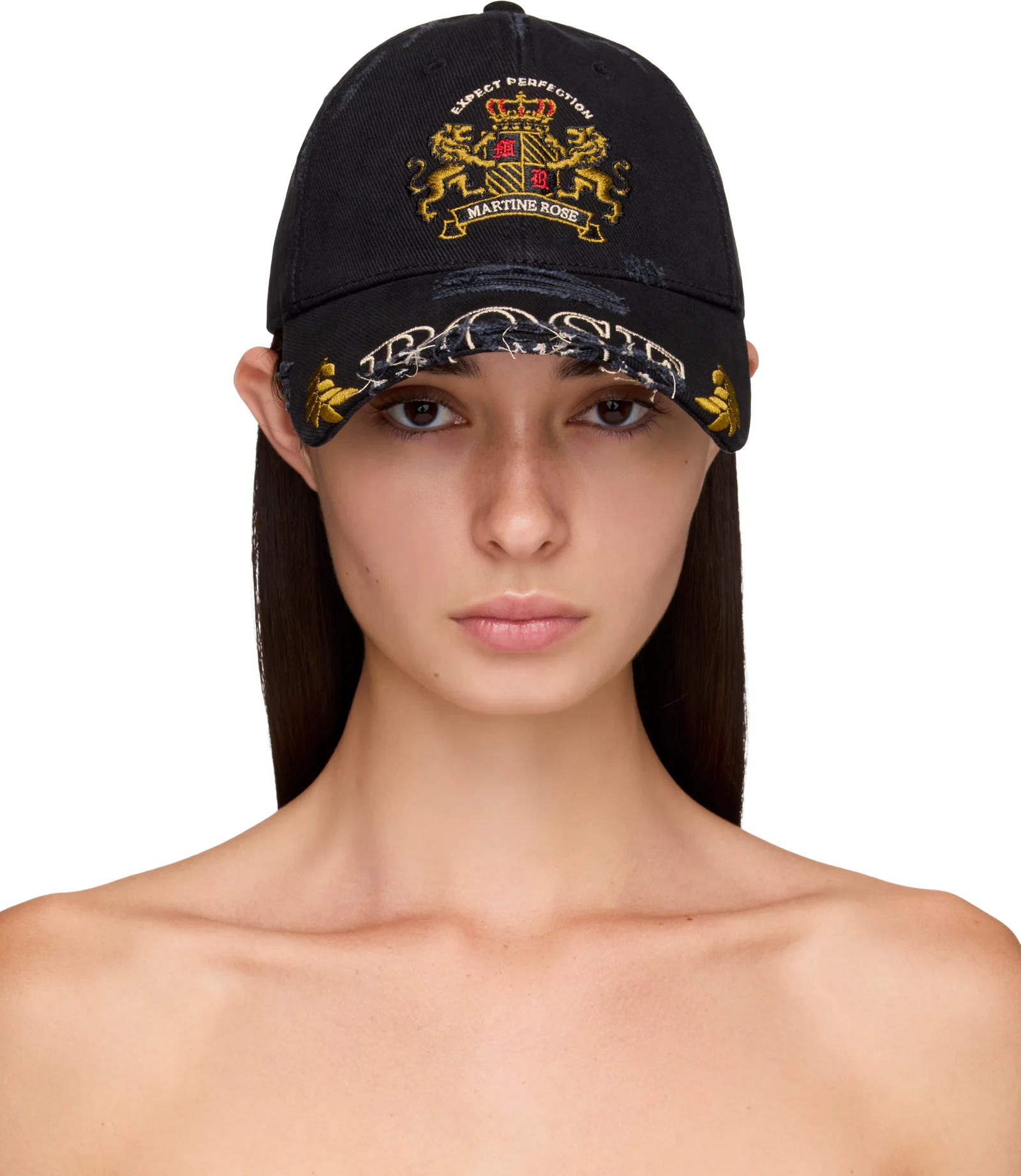 Martine Rose Cut Peak Cap