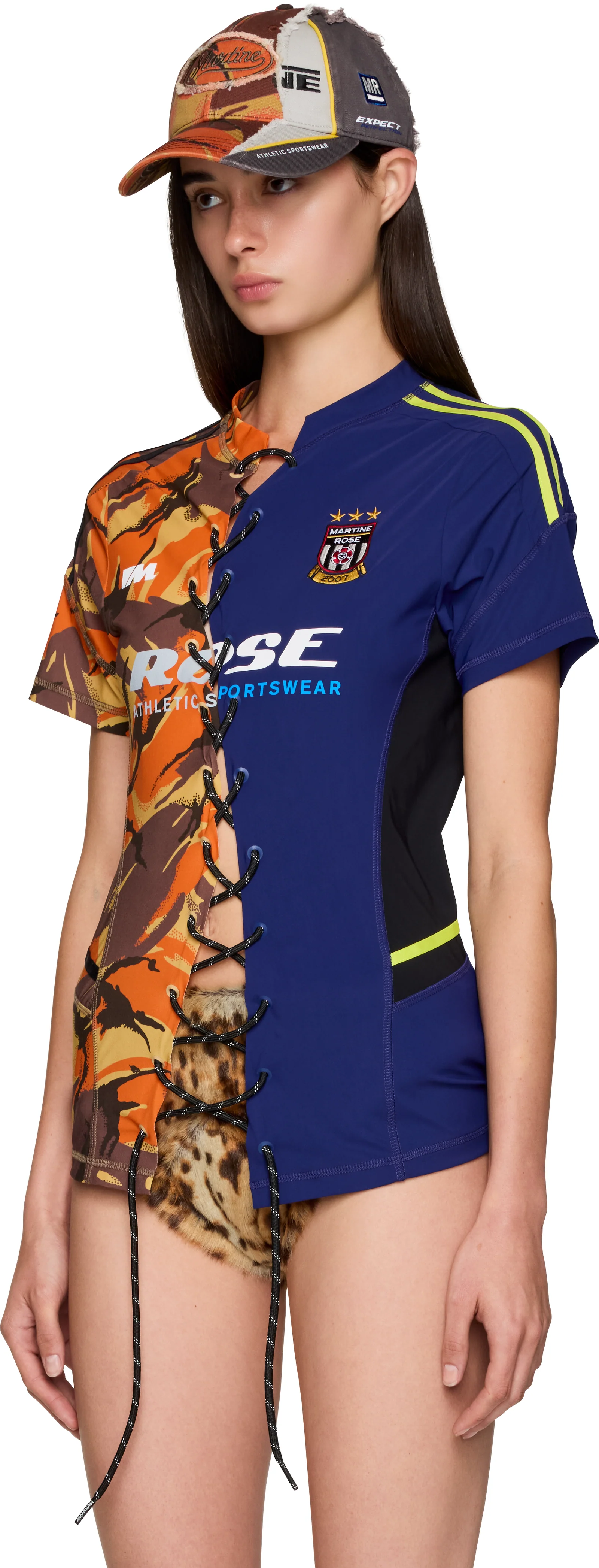 Martine Rose Lace Up Football T-shirt