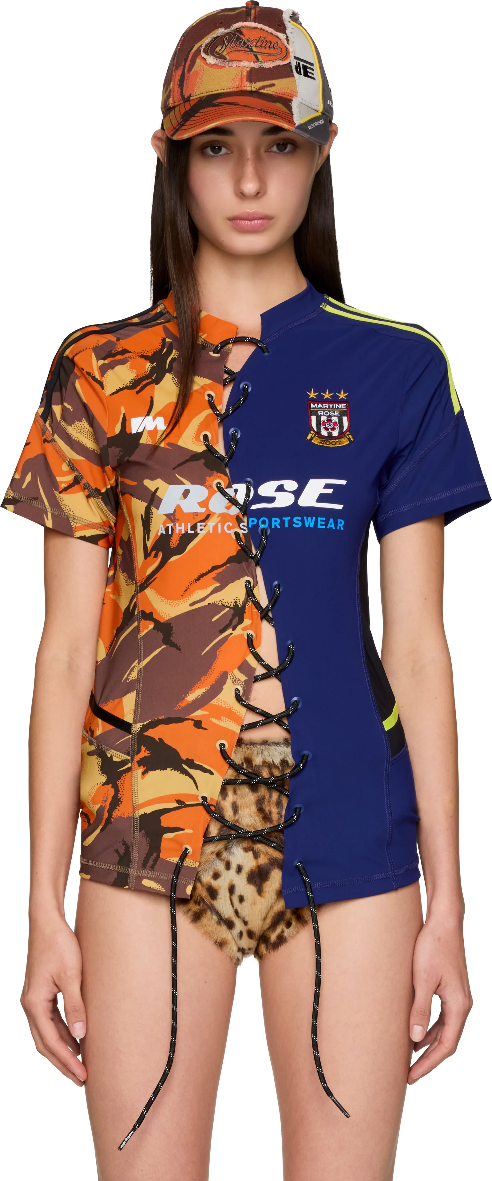 Martine Rose Lace Up Football T-shirt