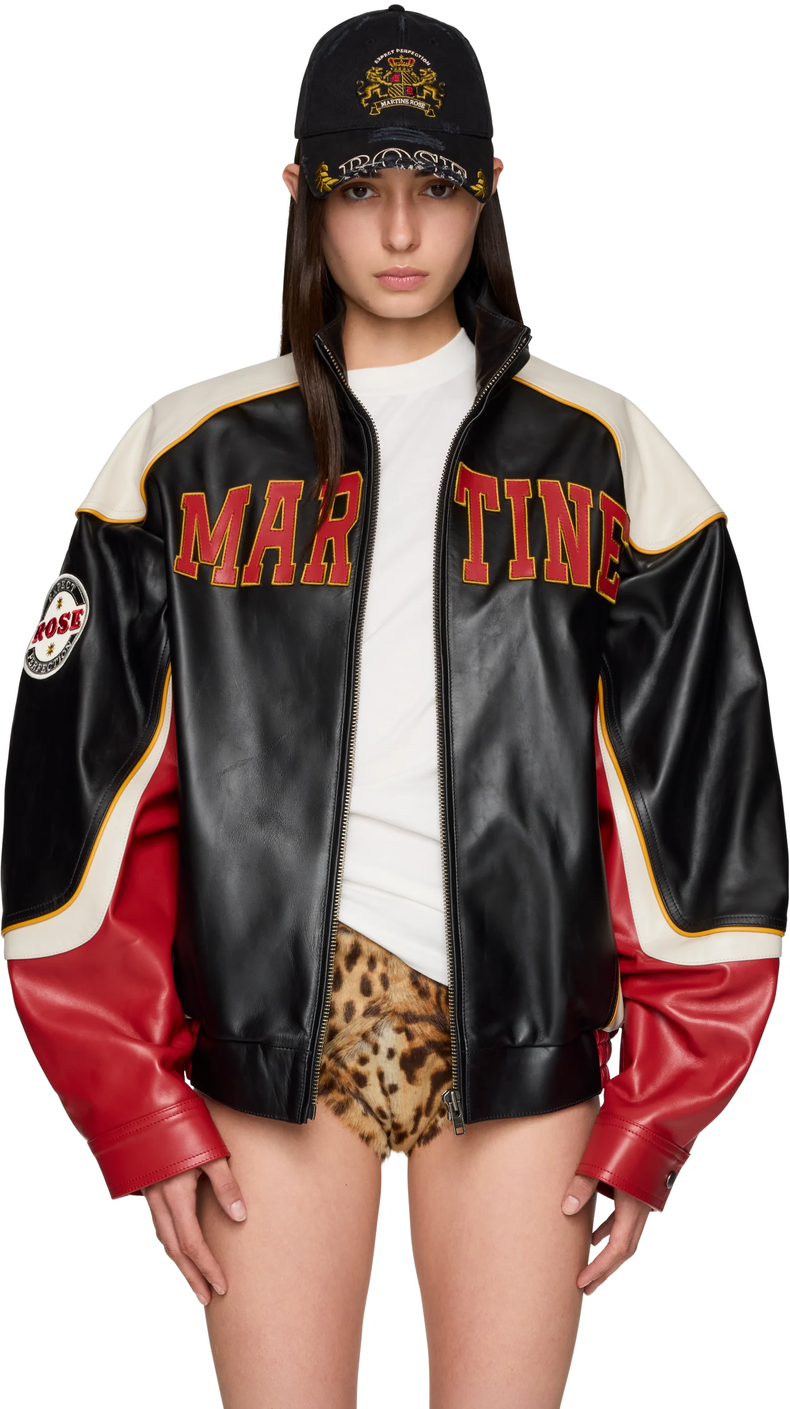 Martine Rose Superbowl Leather Jacket
