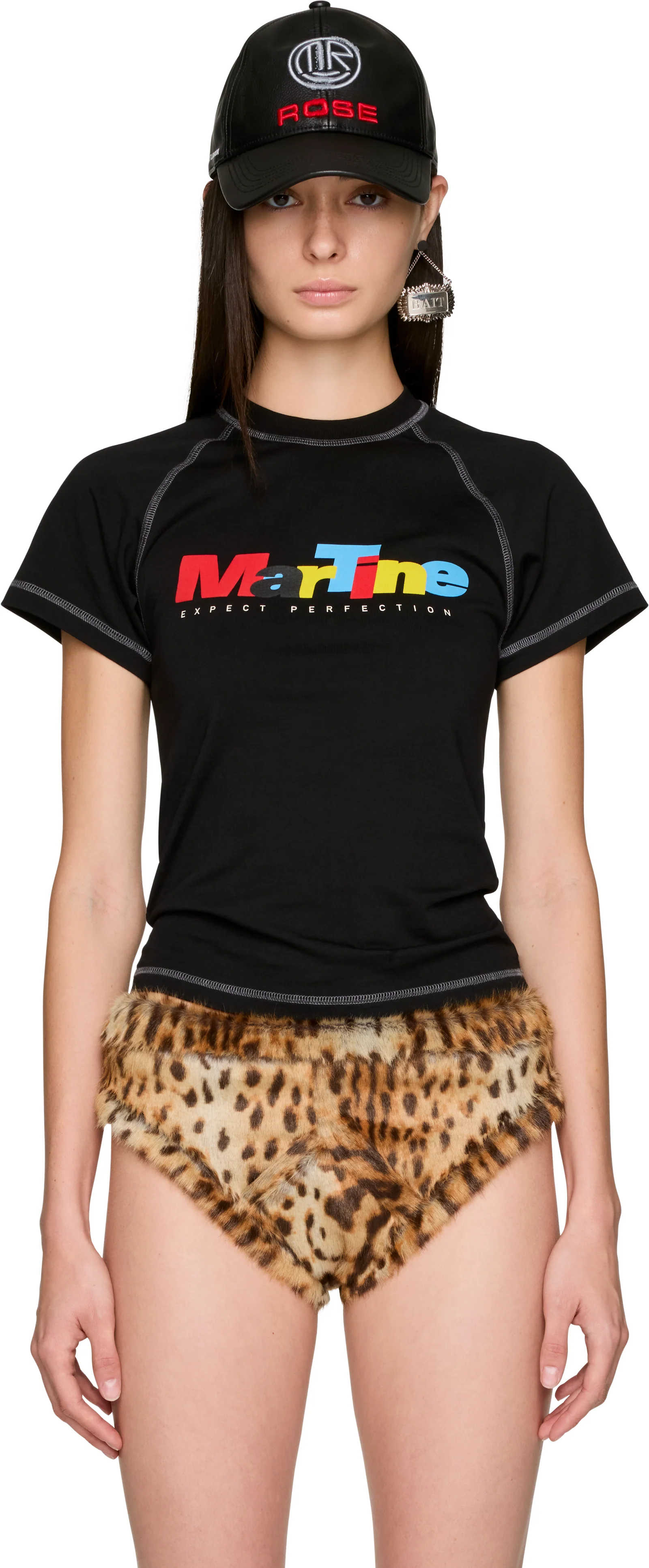 Martine Rose Raglan Shrunken T-Shirt