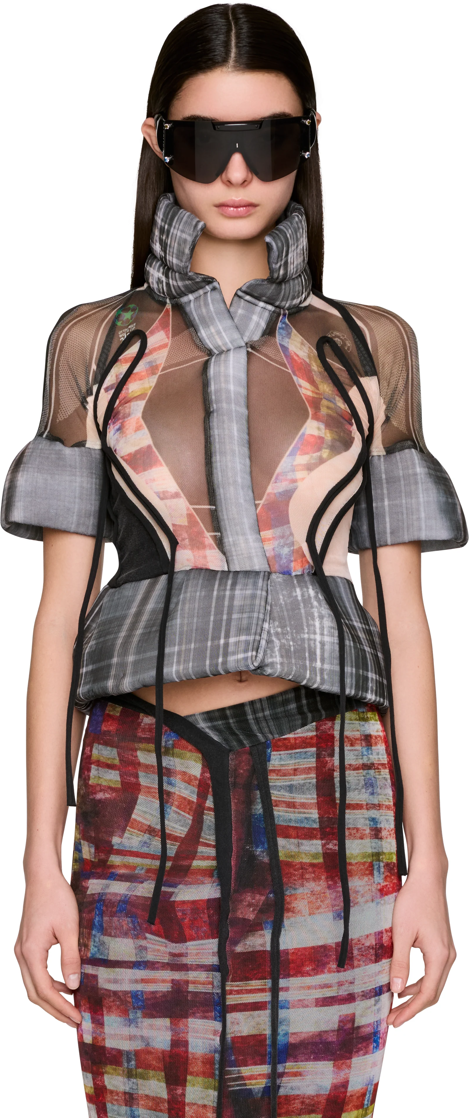 Ottolinger Mesh Padded Blouse
