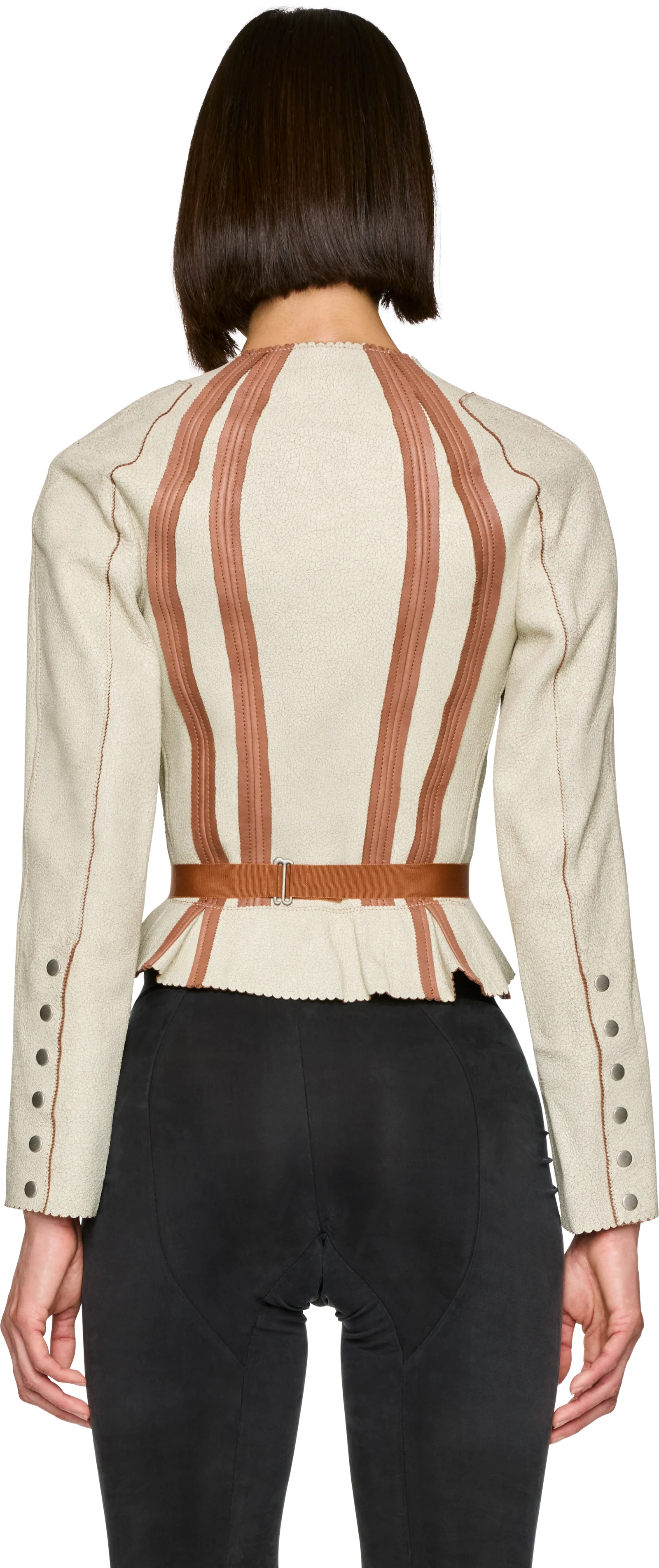 KNWLS Scallop Leather Jacket