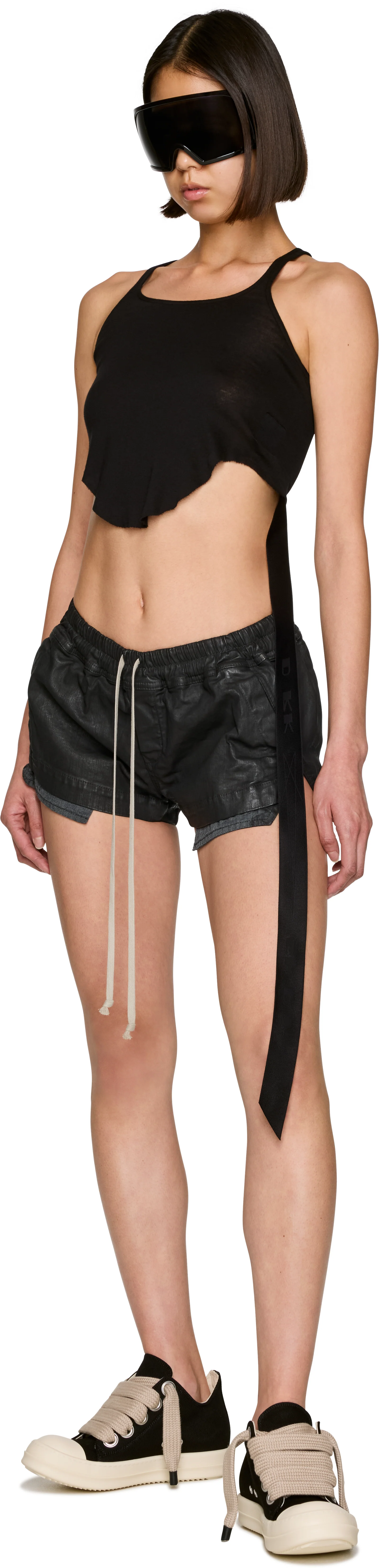 Rick Owens DRKSHDW Temple Basic Cropped Tank Top